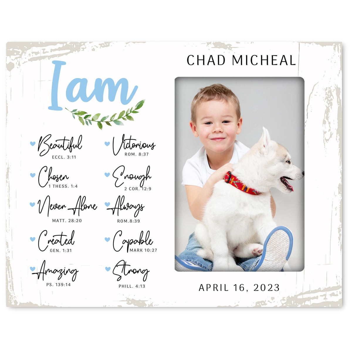 Personalized Fearfully &amp; Wonderfully Made Picture Frame - LifeSong Milestones