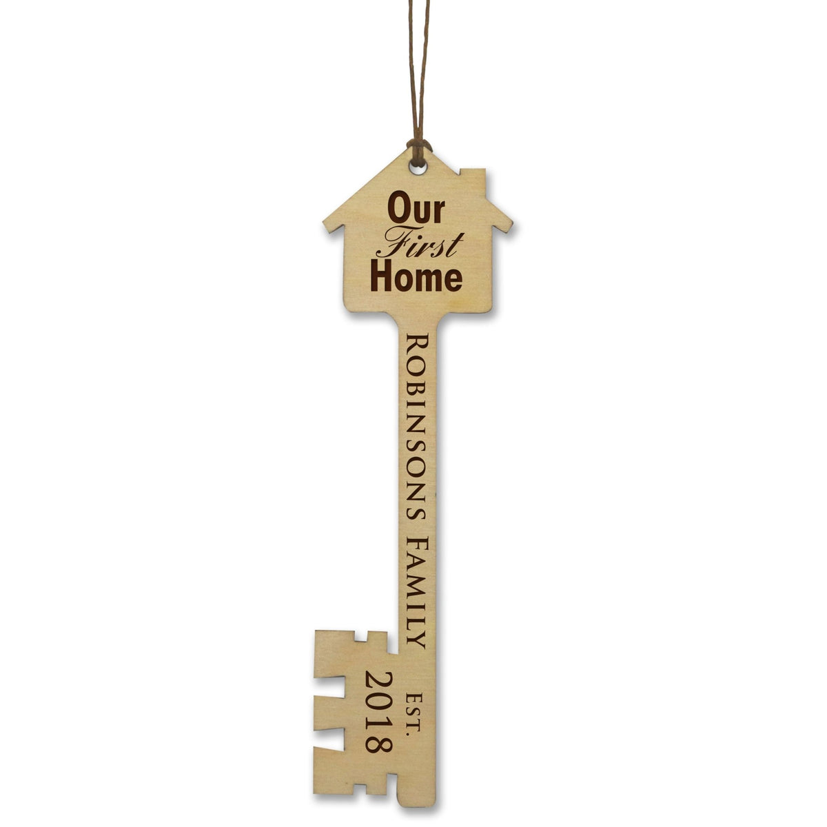 Personalized First Christmas Key Ornaments - LifeSong Milestones