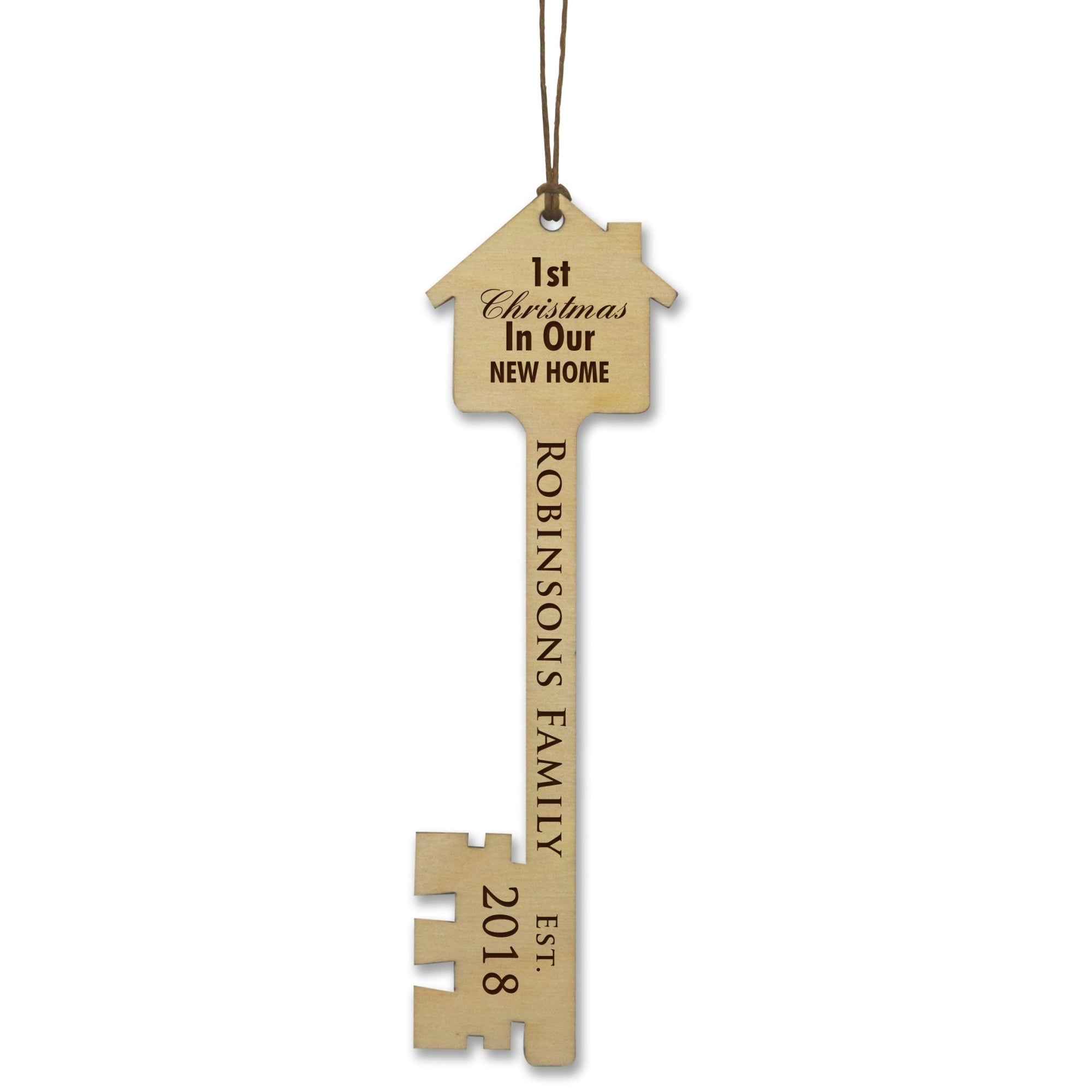 Personalized First Christmas Key Ornaments - LifeSong Milestones