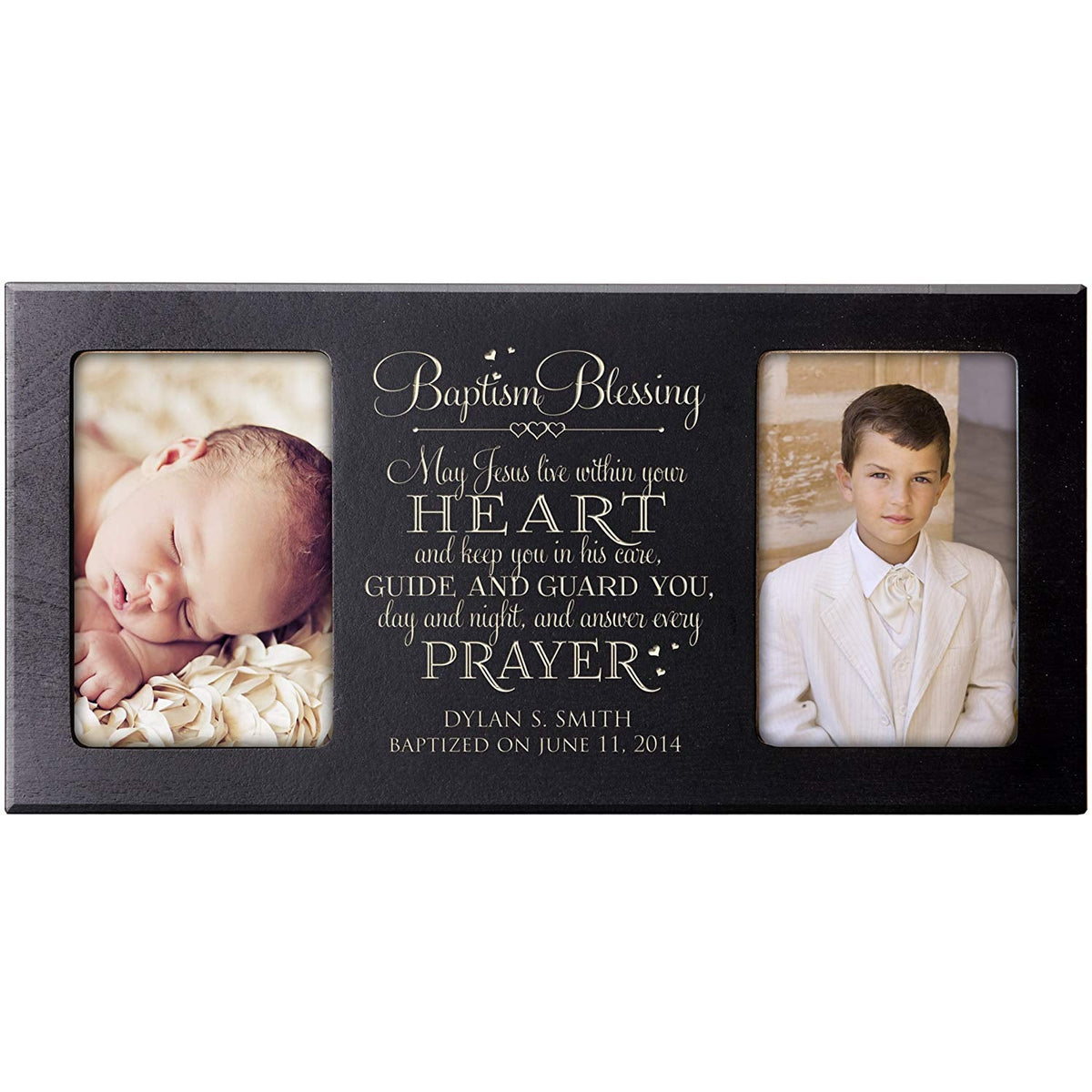 Personalized First Communion Photo Frame Gift "Baptism Blessing" - LifeSong Milestones