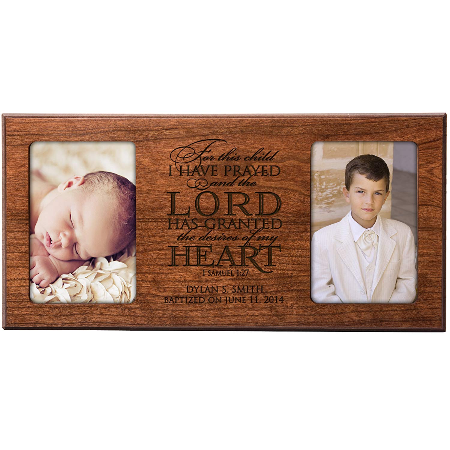 Personalized First Communion Photo Frame Gift "I Have Prayed" - LifeSong Milestones