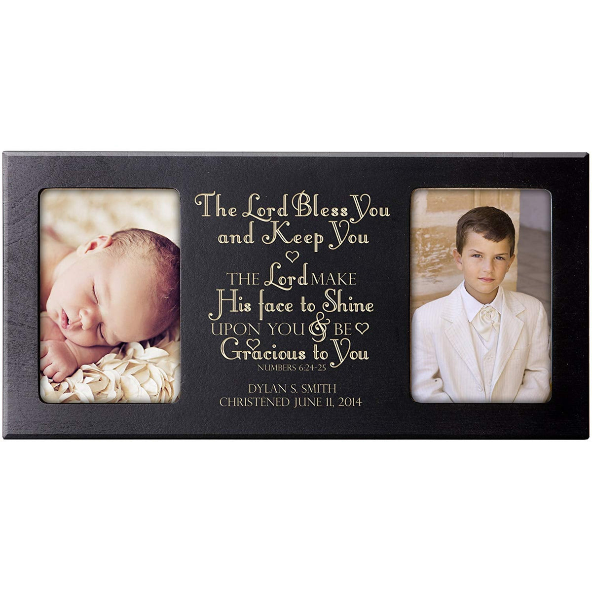 Personalized First Communion Photo Frame Gift "The Lord Bless You" - LifeSong Milestones