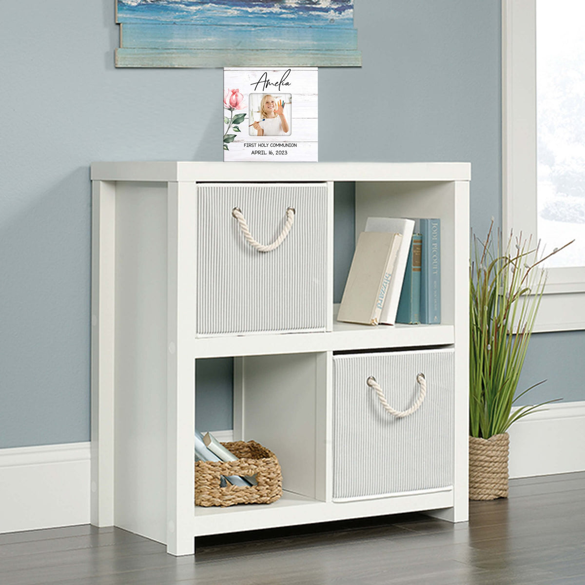 Personalized First Holy Communion Wooden Picture Frame - LifeSong Milestones