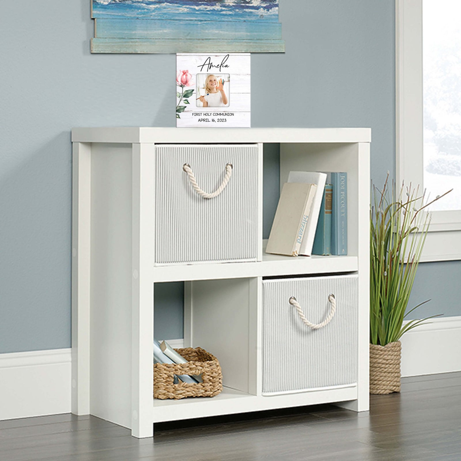 Personalized First Holy Communion Wooden Picture Frame - LifeSong Milestones