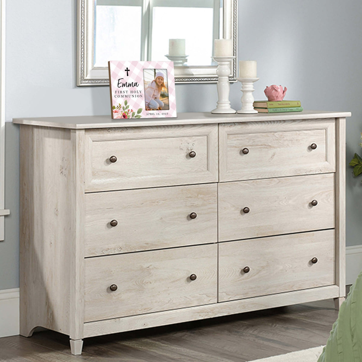 Personalized First Holy Communion Wooden Picture Frame - LifeSong Milestones