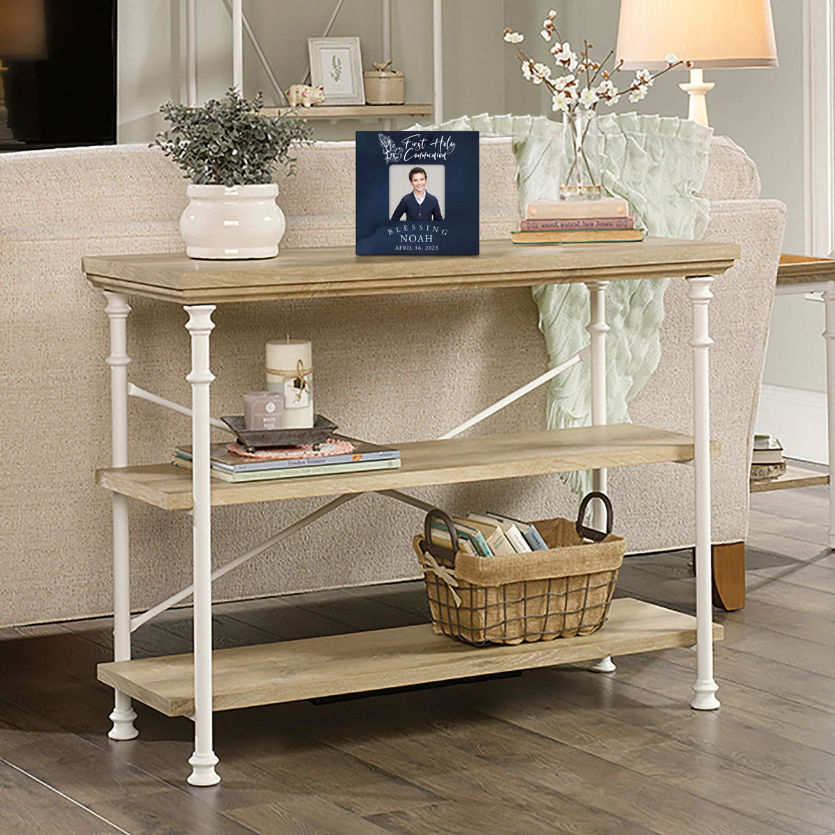 Personalized First Holy Communion Wooden Picture Frame - LifeSong Milestones