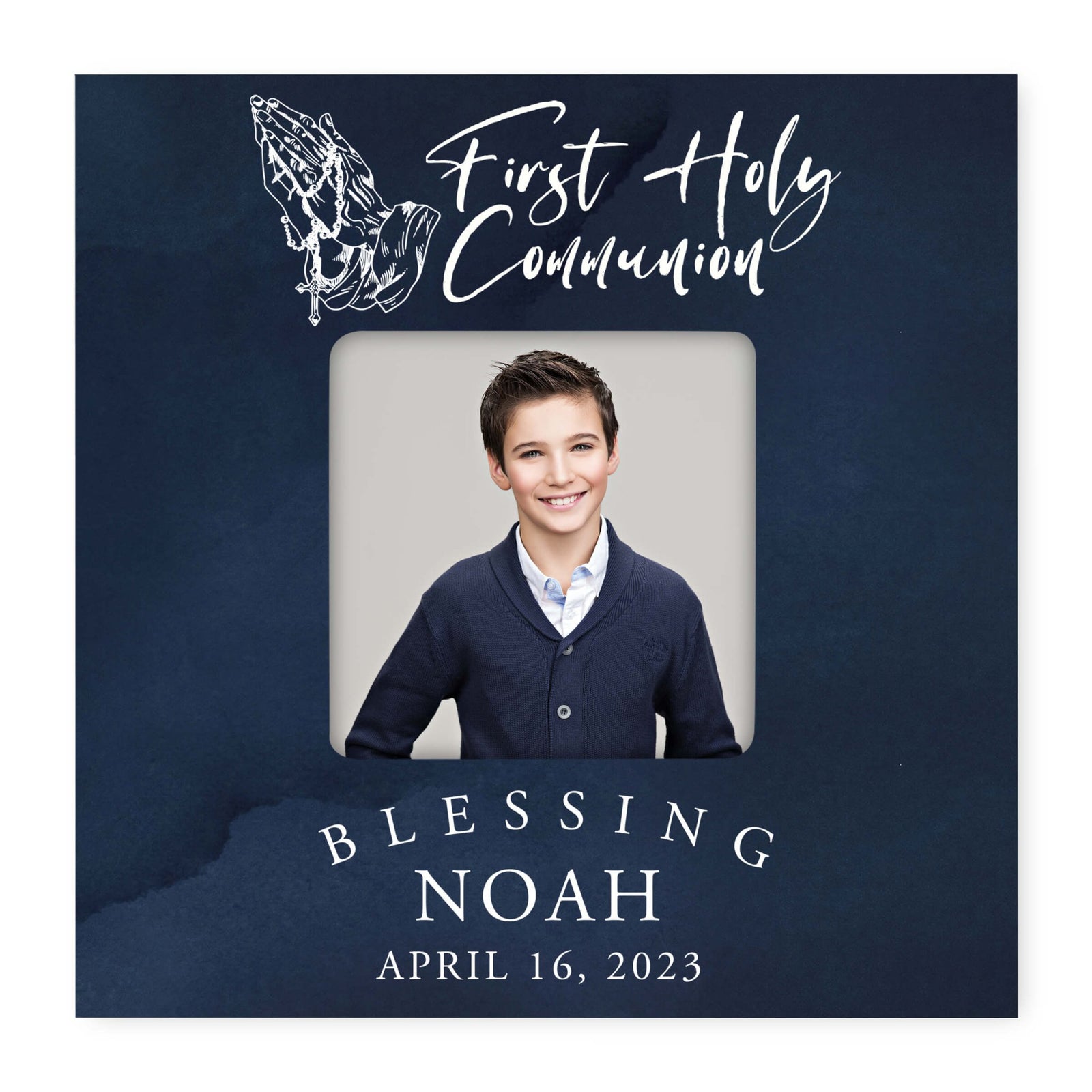 Personalized First Holy Communion Wooden Picture Frame - LifeSong Milestones