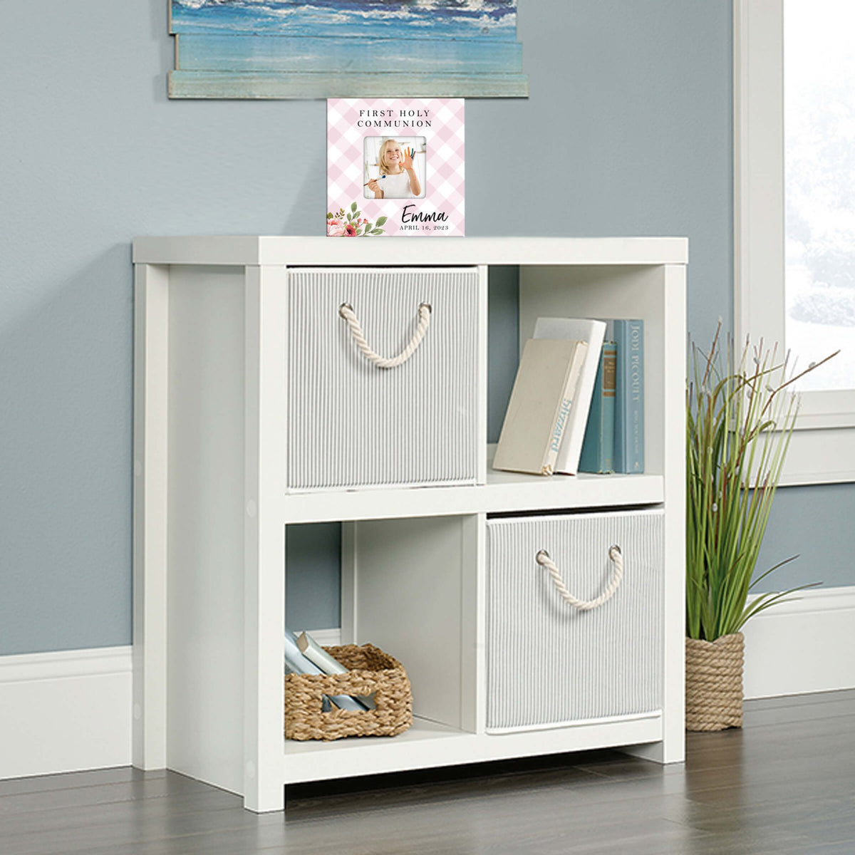 Personalized First Holy Communion Wooden Picture Frame - LifeSong Milestones