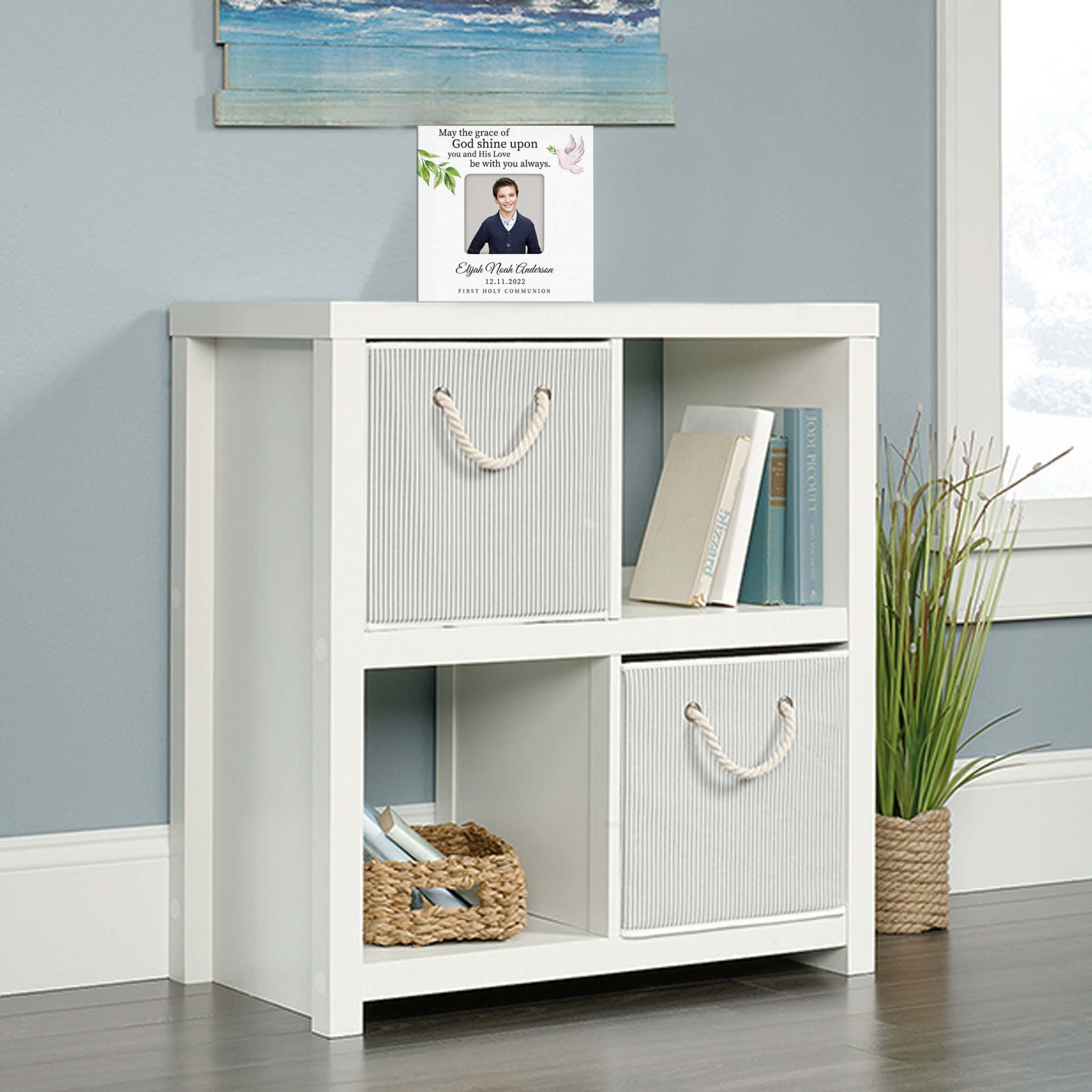 Personalized First Holy Communion Wooden Picture Frame - LifeSong Milestones