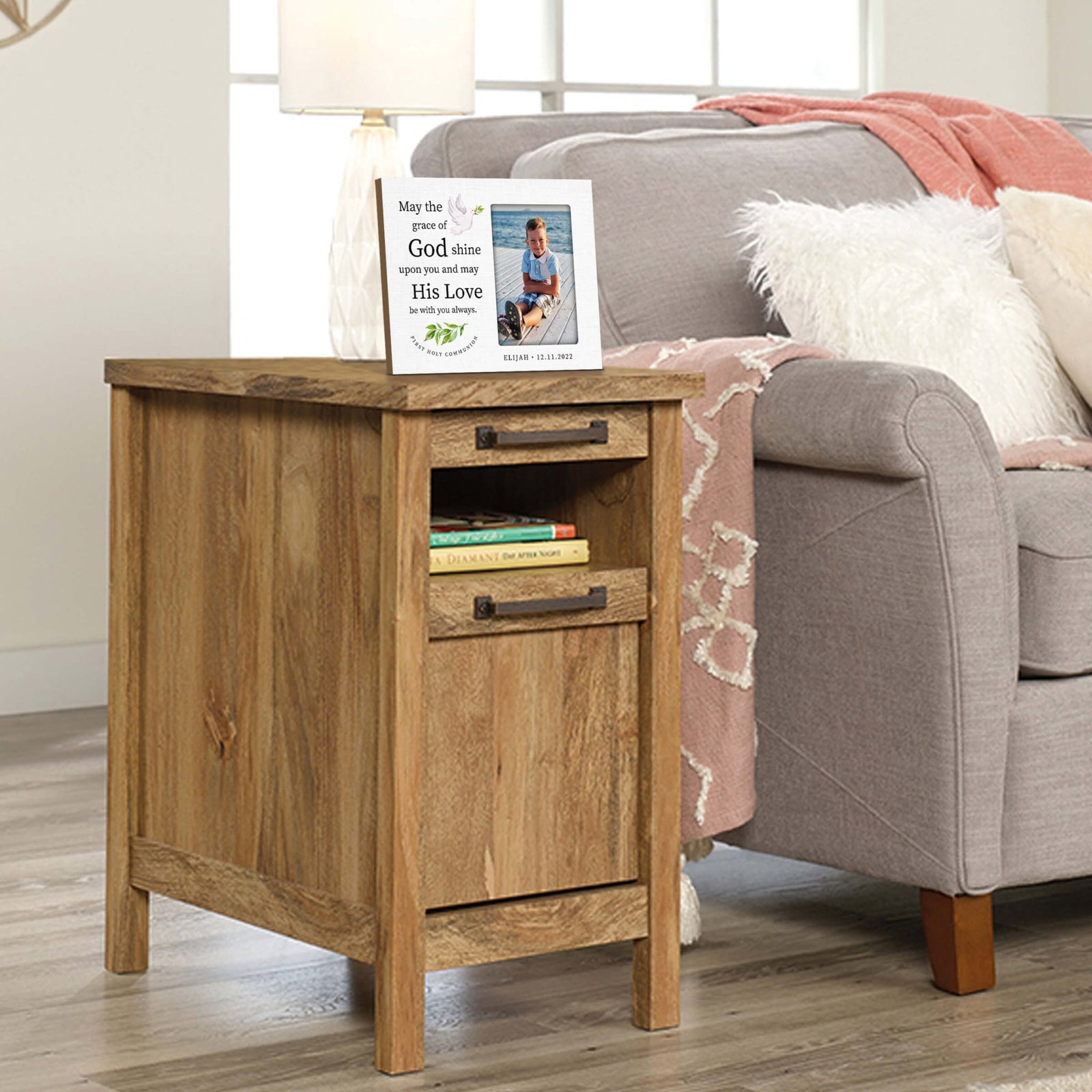 Personalized First Holy Communion Wooden Picture Frame - LifeSong Milestones