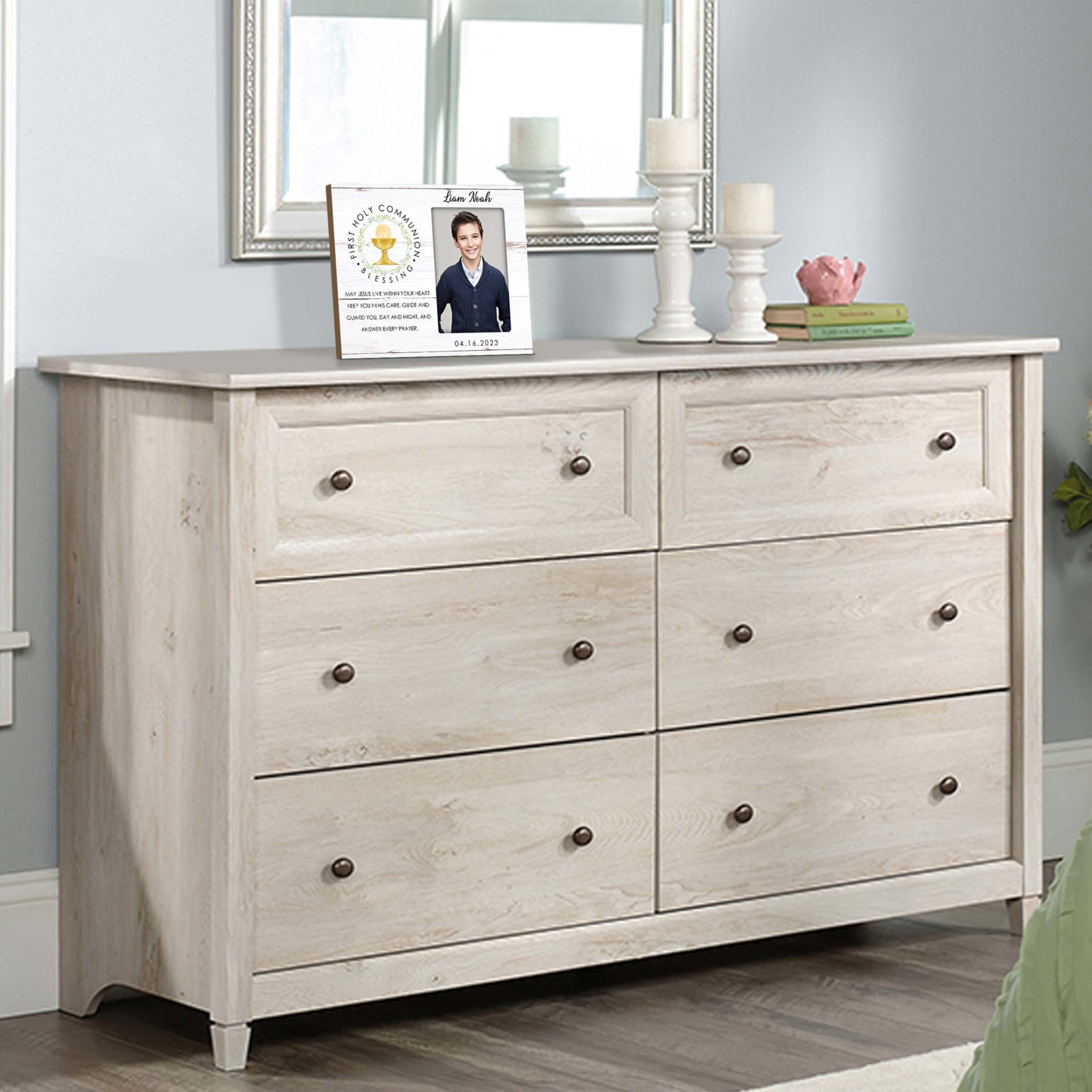 Personalized First Holy Communion Wooden Picture Frame - LifeSong Milestones