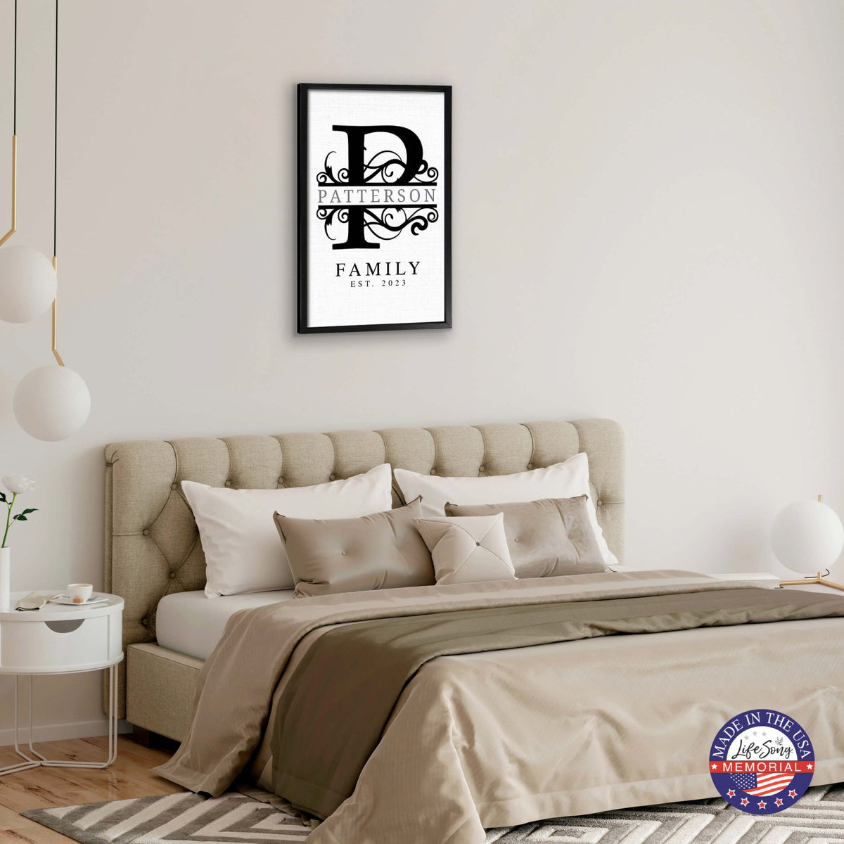 Personalized Framed Shadow Box for Family Home Décor - Patterson Family - LifeSong Milestones