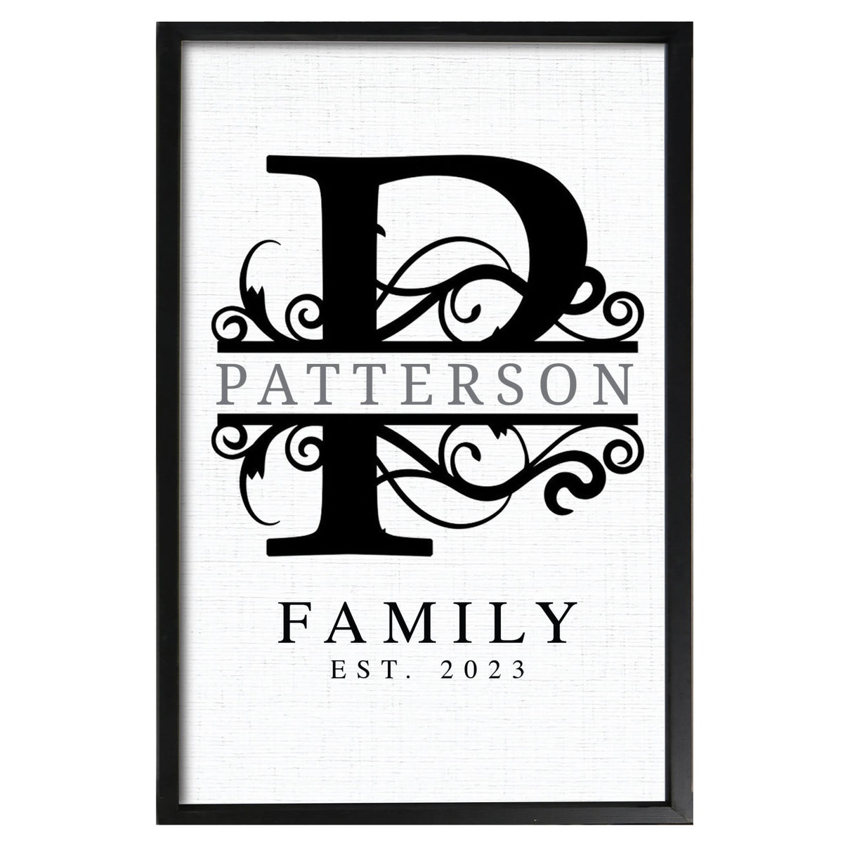 Personalized Framed Shadow Box for Family Home Décor - Patterson Family - LifeSong Milestones