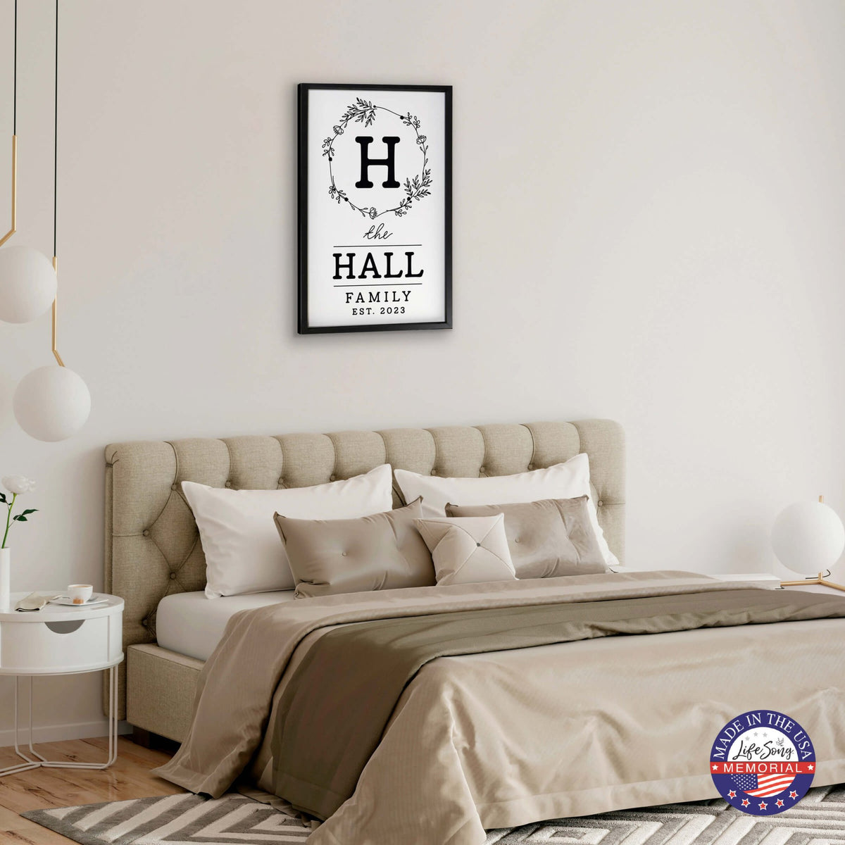 Personalized Framed Shadow Box for Family Home Décor - The Hall Family - LifeSong Milestones