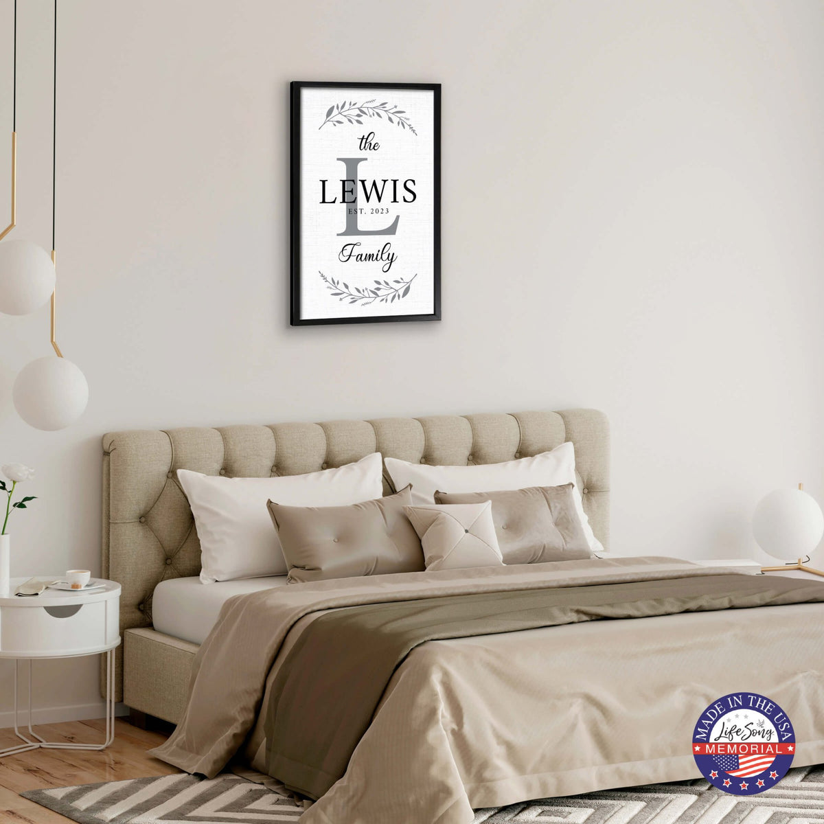 Personalized Framed Shadow Box for Family Home Décor - The Lewis Family - LifeSong Milestones