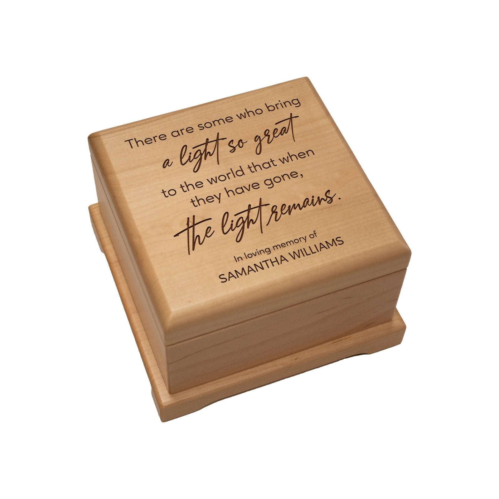 Personalized Funeral Cremation Keepsake Urn For Human Ashes - There Are Some Who Bring Light - LifeSong Milestones