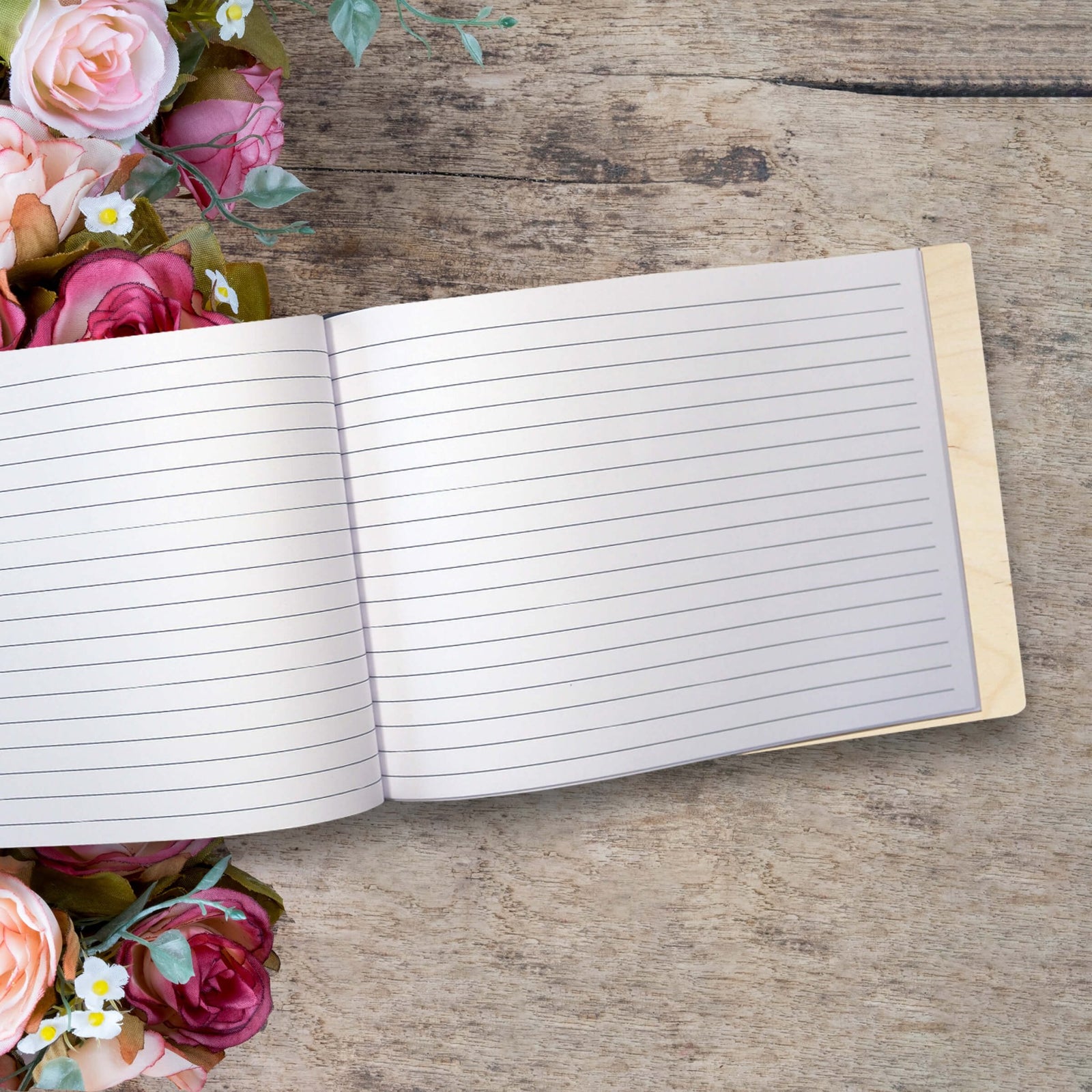 Personalized Funeral Wooden Guestbook for Memorial Service - A Limb Has Fallen - LifeSong Milestones