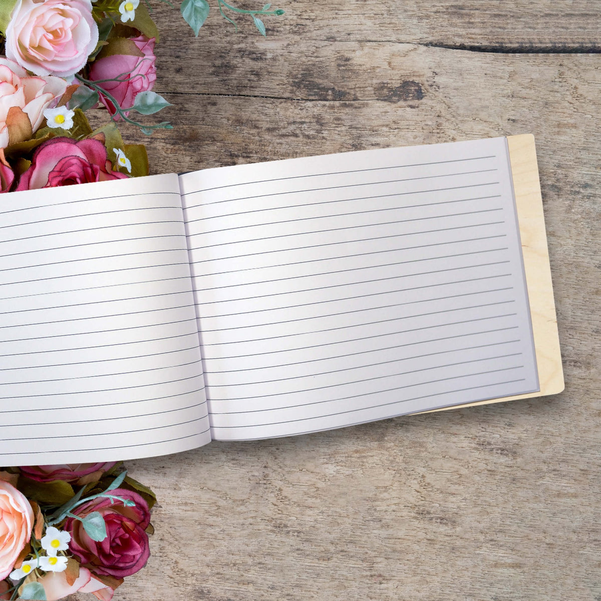 Personalized Funeral Wooden Guestbook for Memorial Service - The Broken Chain - LifeSong Milestones
