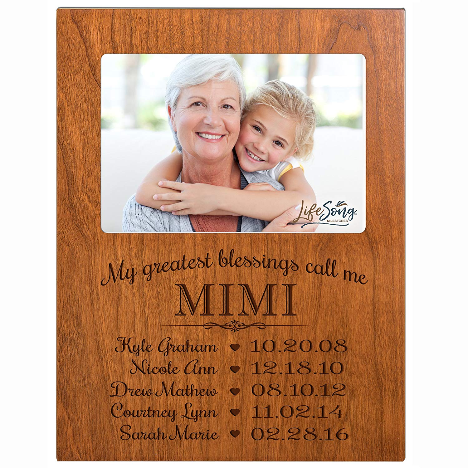 Personalized Gift For Mimi Picture Frame - Mimi - LifeSong Milestones