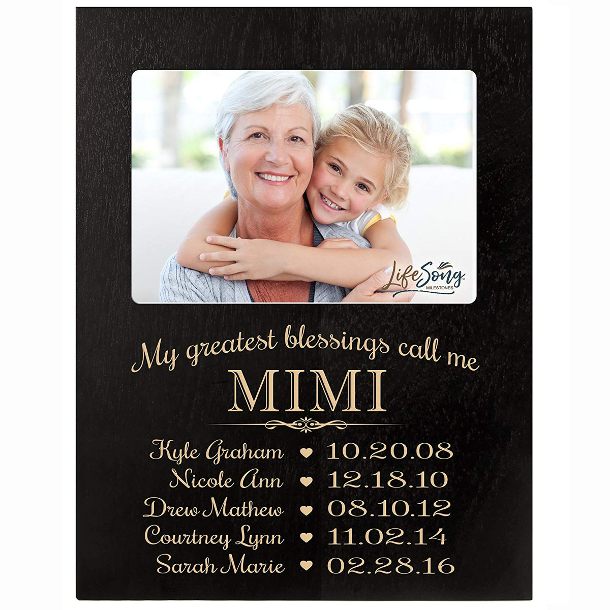 Personalized Gift For Mimi Picture Frame - Mimi - LifeSong Milestones