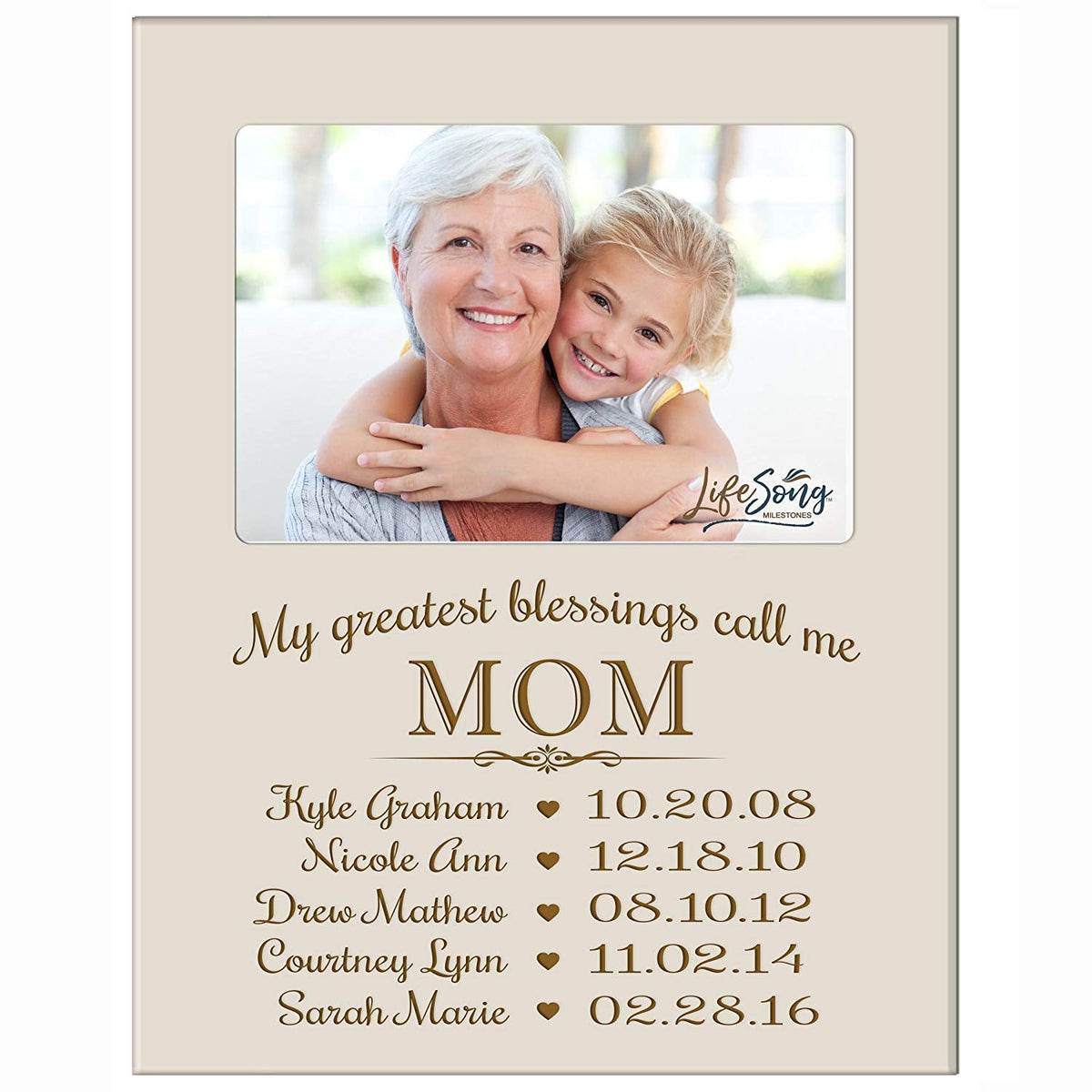 Personalized Gift For Mom Picture Frame - Mom - LifeSong Milestones