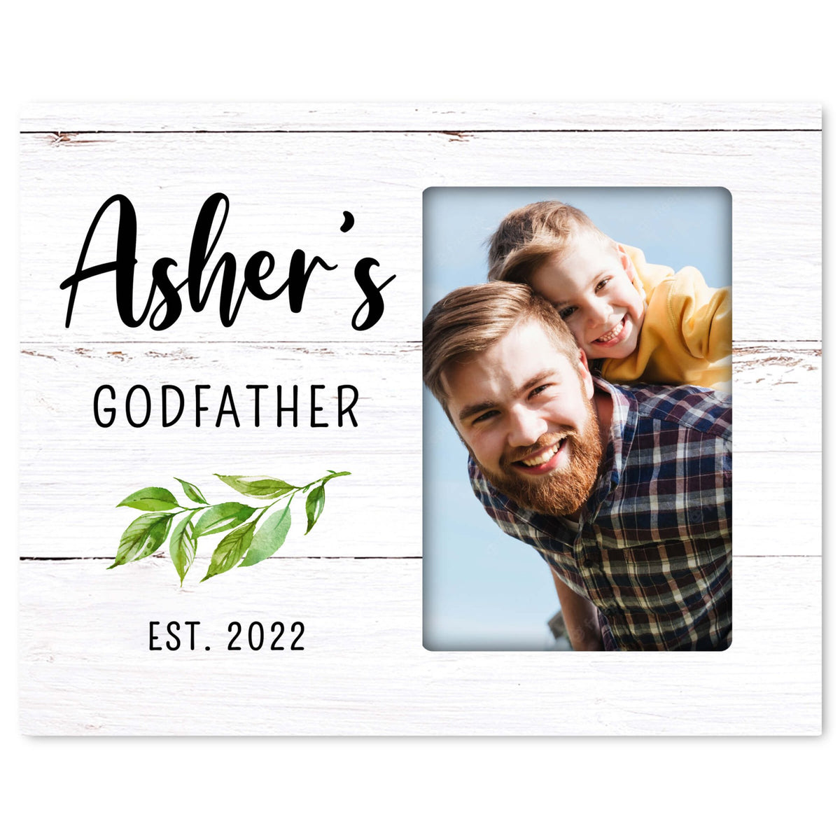 Personalized Godfather Wooden Picture Frame - LifeSong Milestones