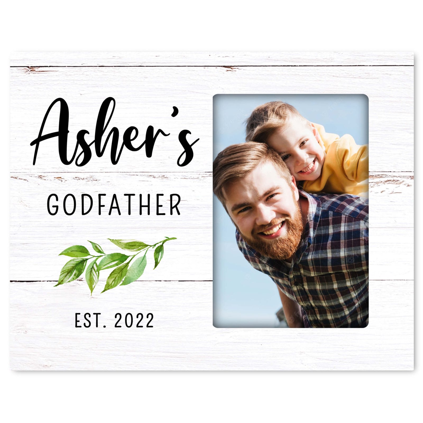 Personalized Godfather Wooden Picture Frame - LifeSong Milestones
