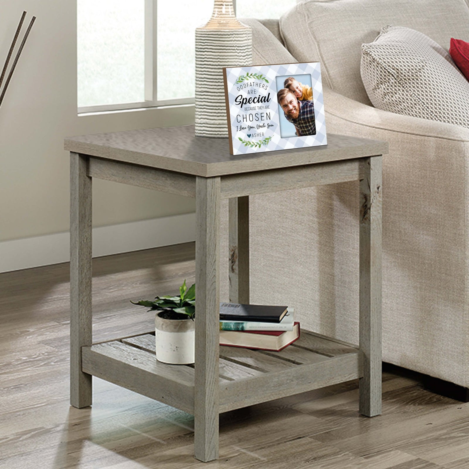 Personalized Godfather Wooden Picture Frame - LifeSong Milestones