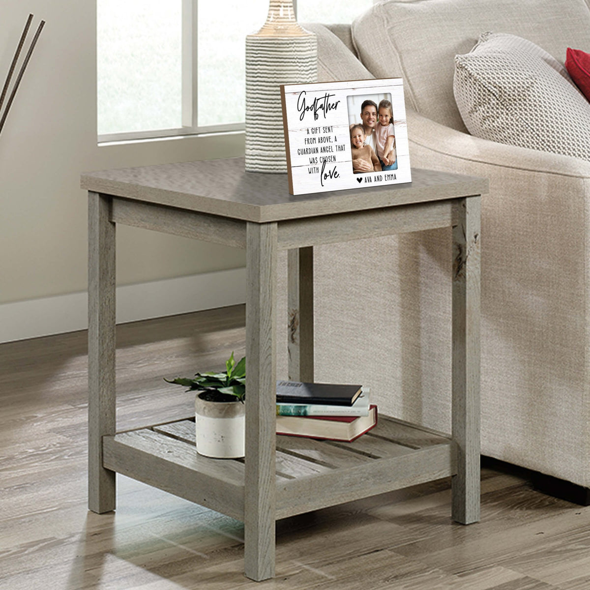 Personalized Godfather Wooden Picture Frame - LifeSong Milestones