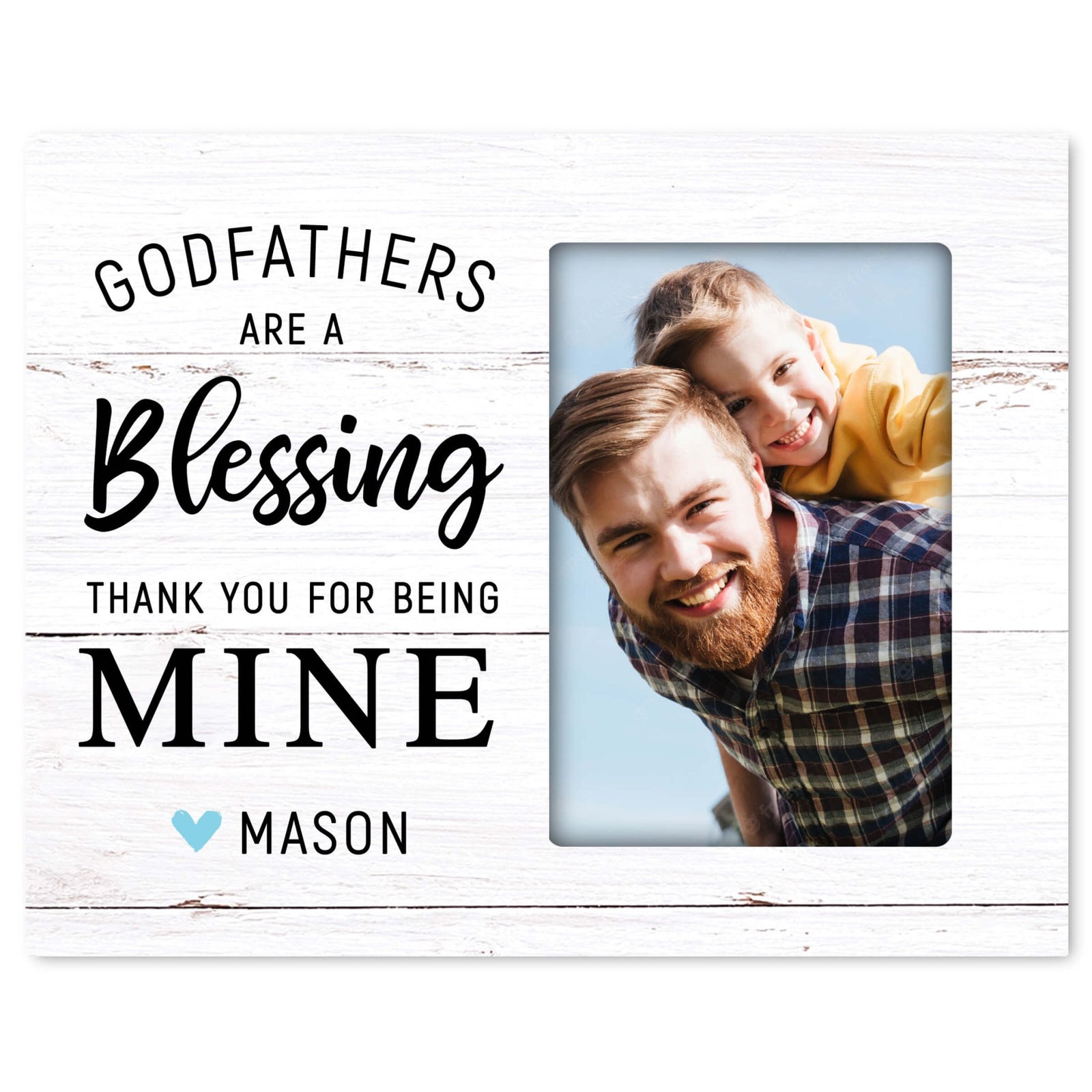 Personalized Godfather Wooden Picture Frame - LifeSong Milestones