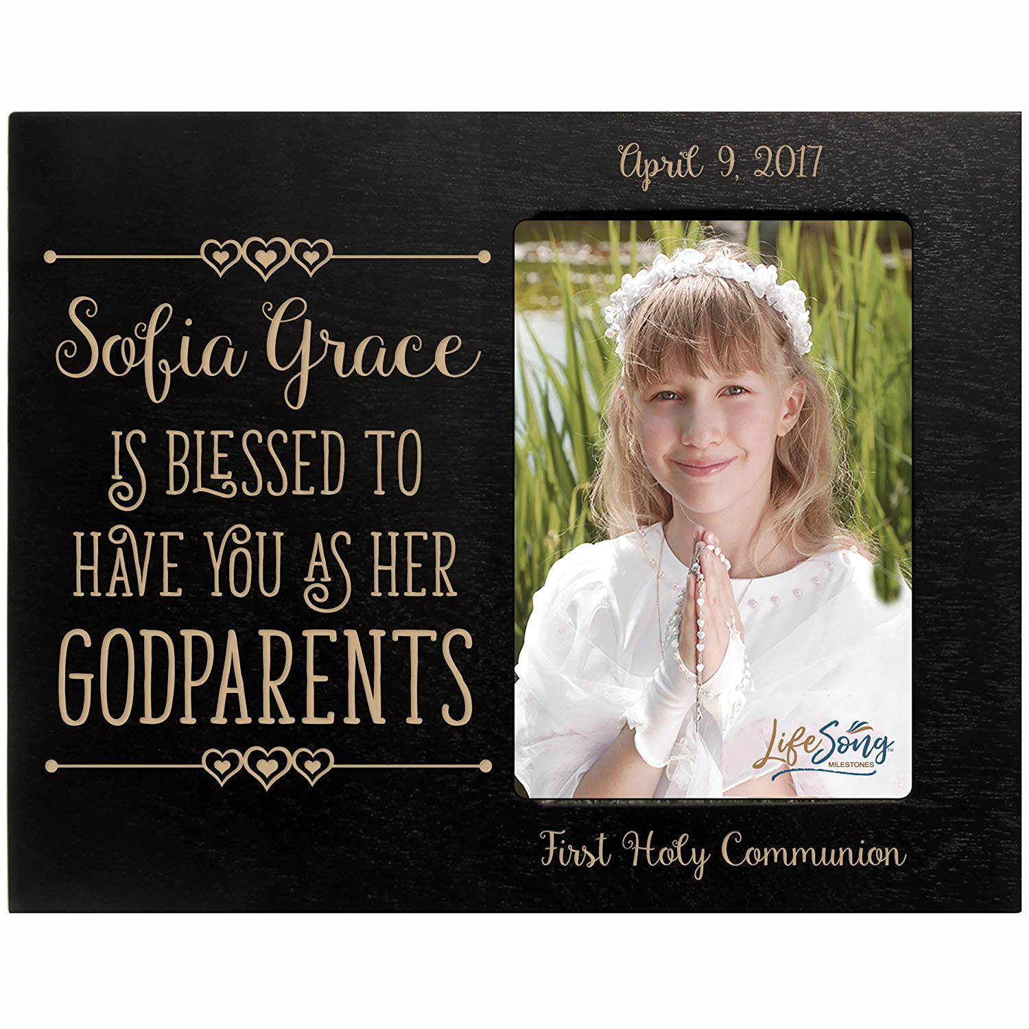 Personalized Godparents Gift Photo Frame - Blessed To Have You - LifeSong Milestones