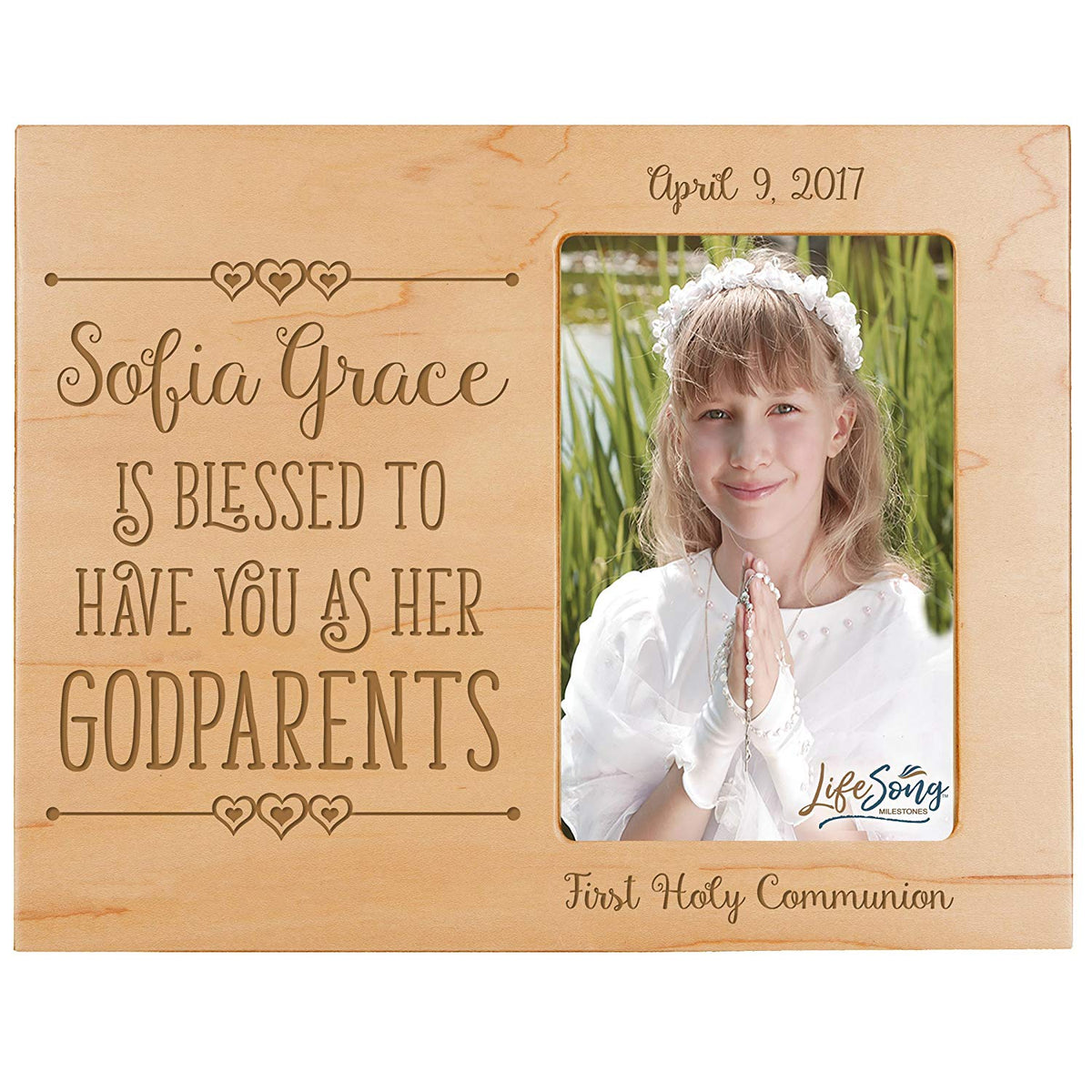 Personalized Godparents Gift Photo Frame - Blessed To Have You - LifeSong Milestones