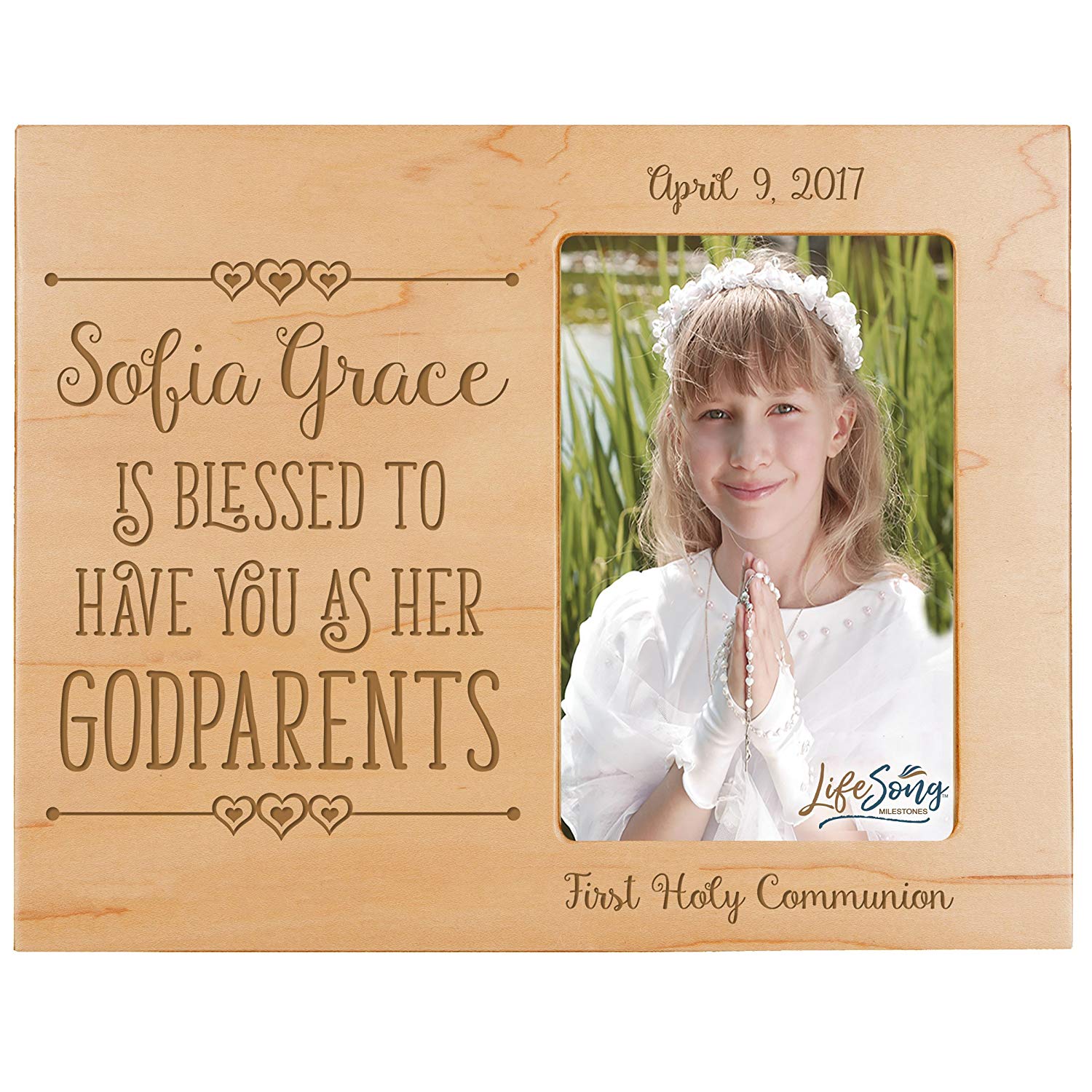 Personalized Godparents Gift Photo Frame - Blessed To Have You - LifeSong Milestones