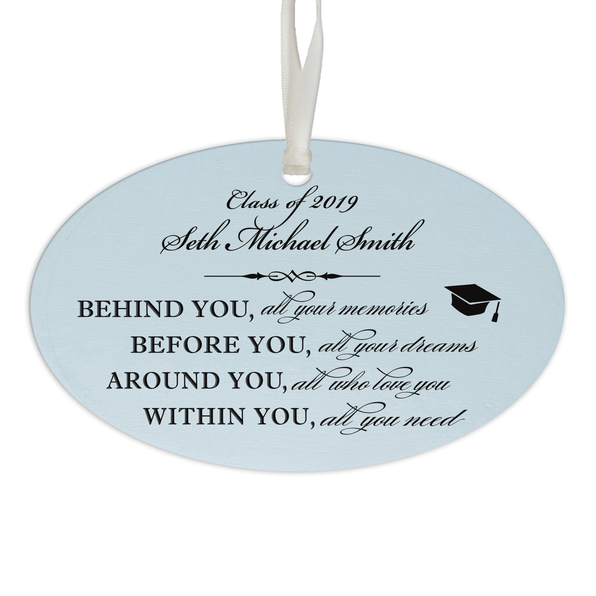 Personalized Graduation Ornament Gift for Graduate - Behind You - LifeSong Milestones