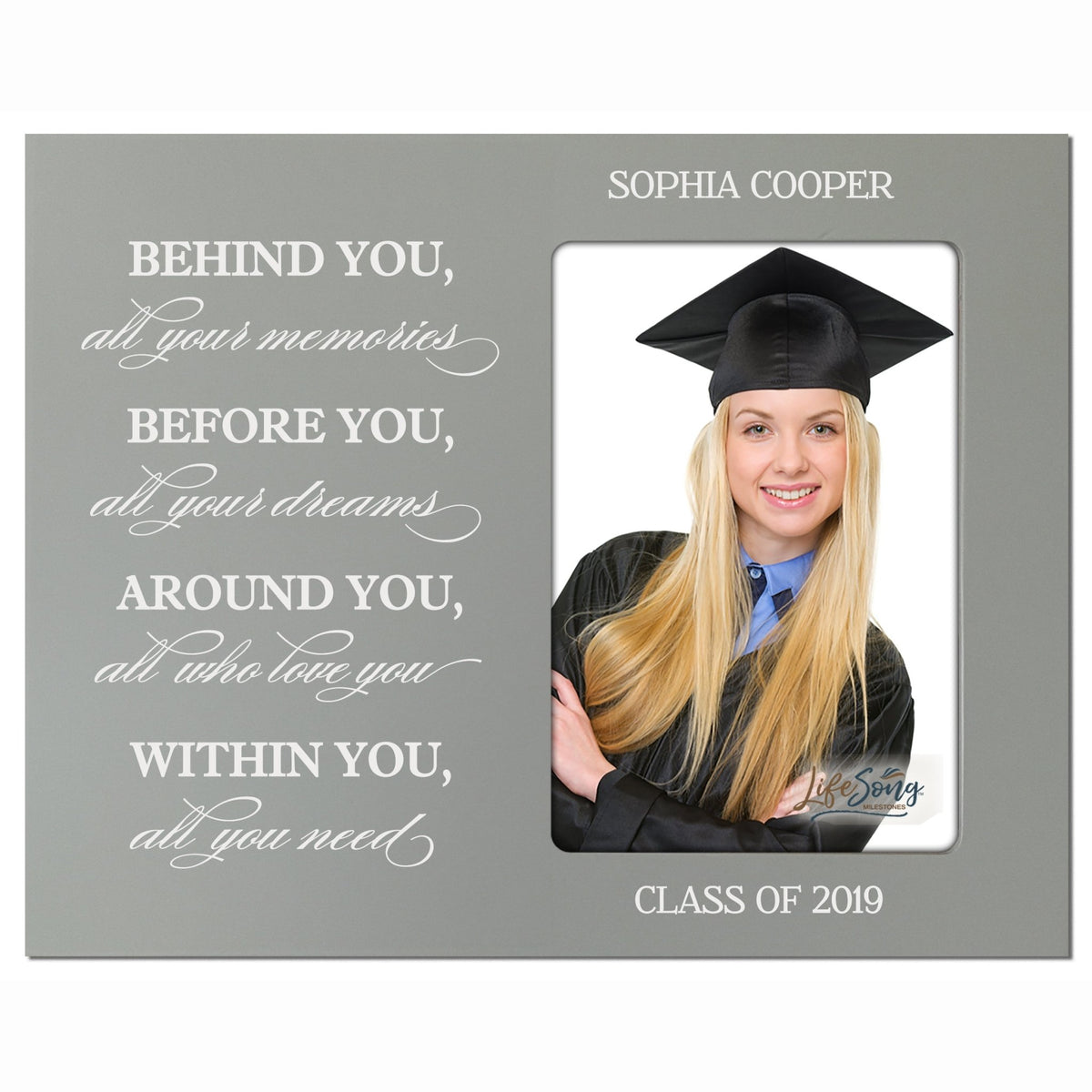 Personalized Graduation Photo Frame - Behind You - LifeSong Milestones