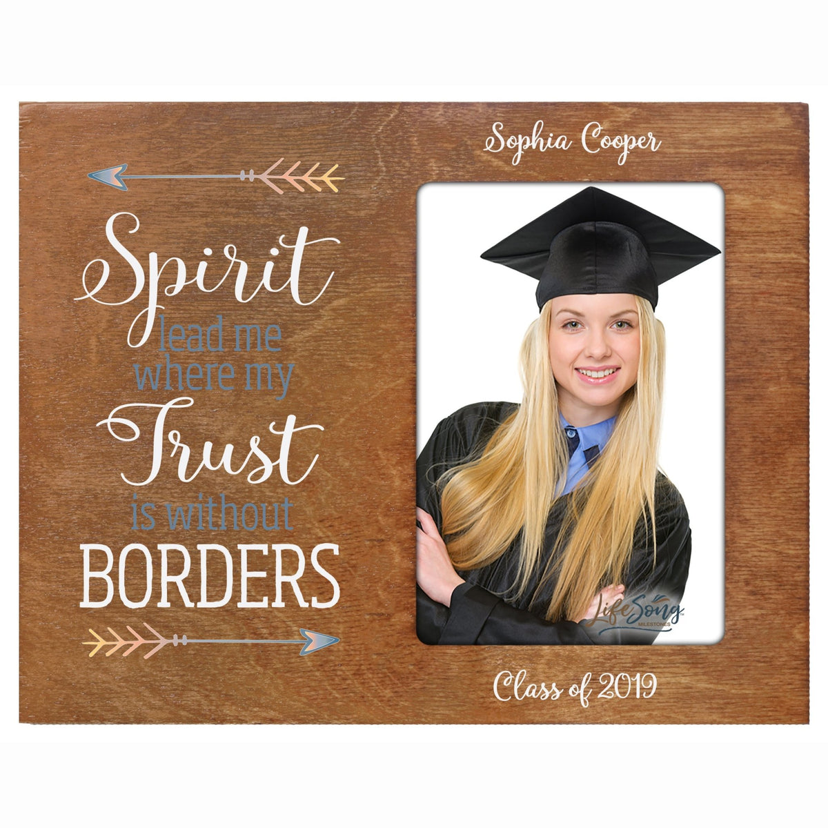 Personalized Graduation Photo Frame Gift - Spirit Lead - LifeSong Milestones