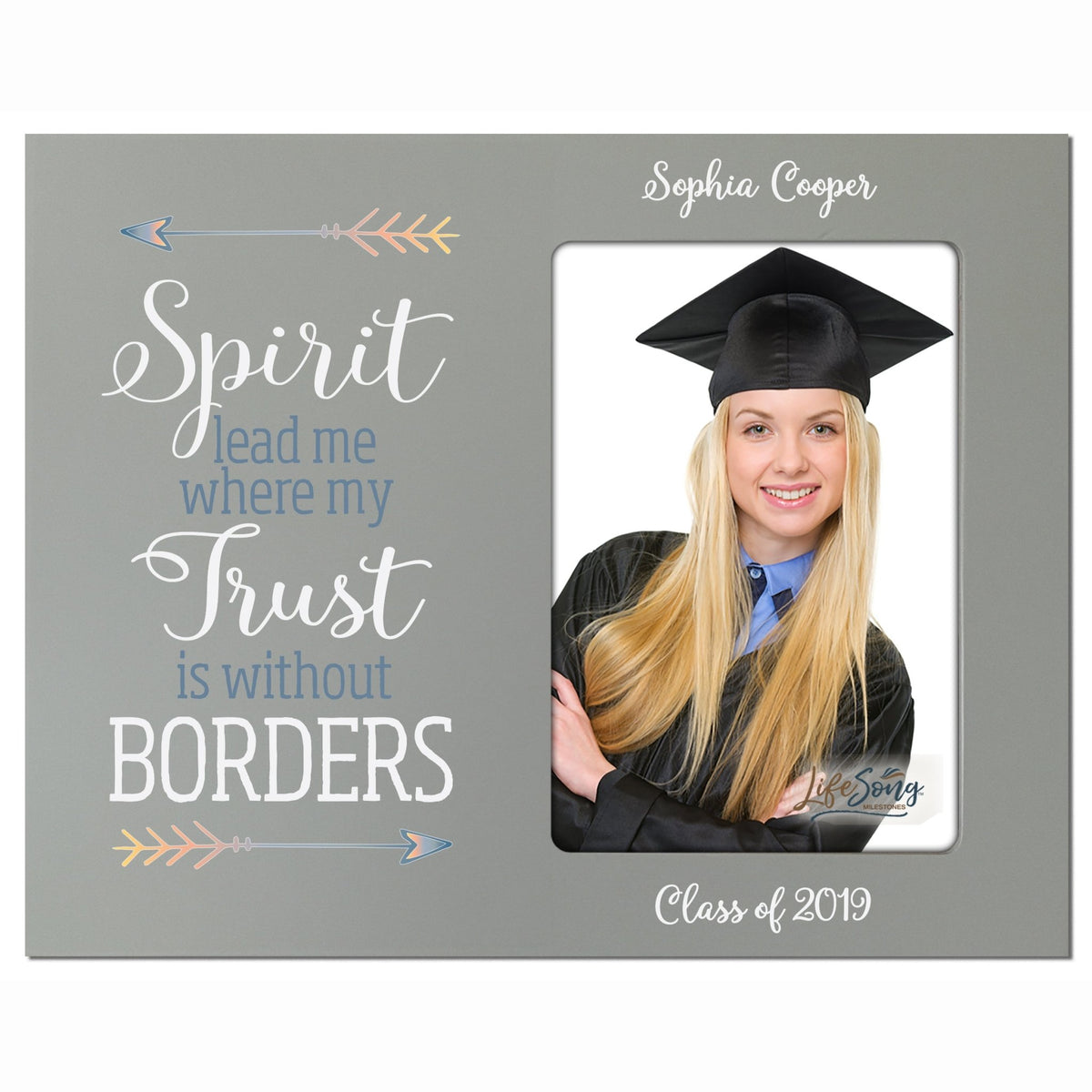 Personalized Graduation Photo Frame Gift - Spirit Lead - LifeSong Milestones