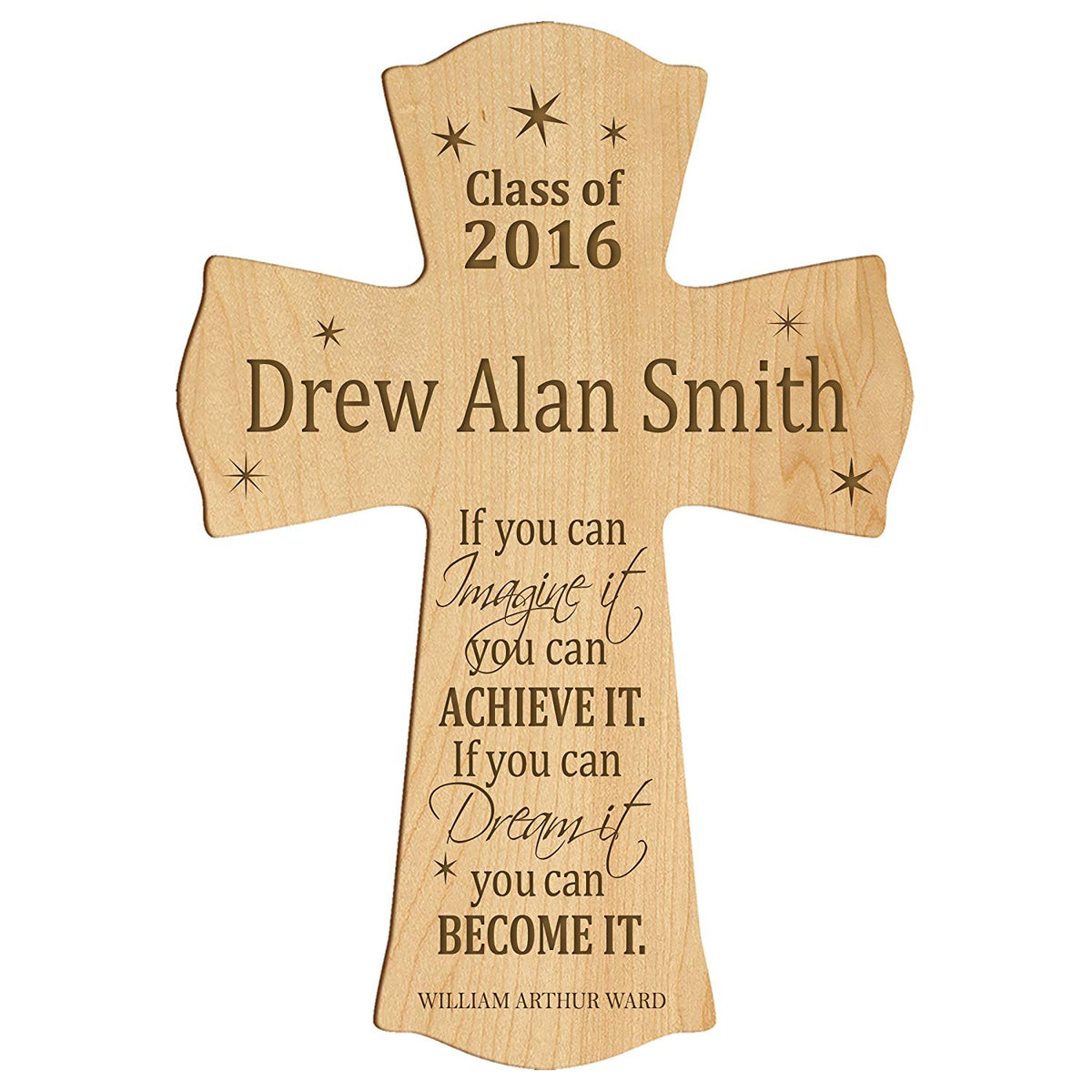 Personalized Graduation Wall Cross Gift - If You Can Dream It - LifeSong Milestones