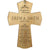 Personalized Graduation Wooden Mini Cross - Be Strong and Courageous - LifeSong Milestones