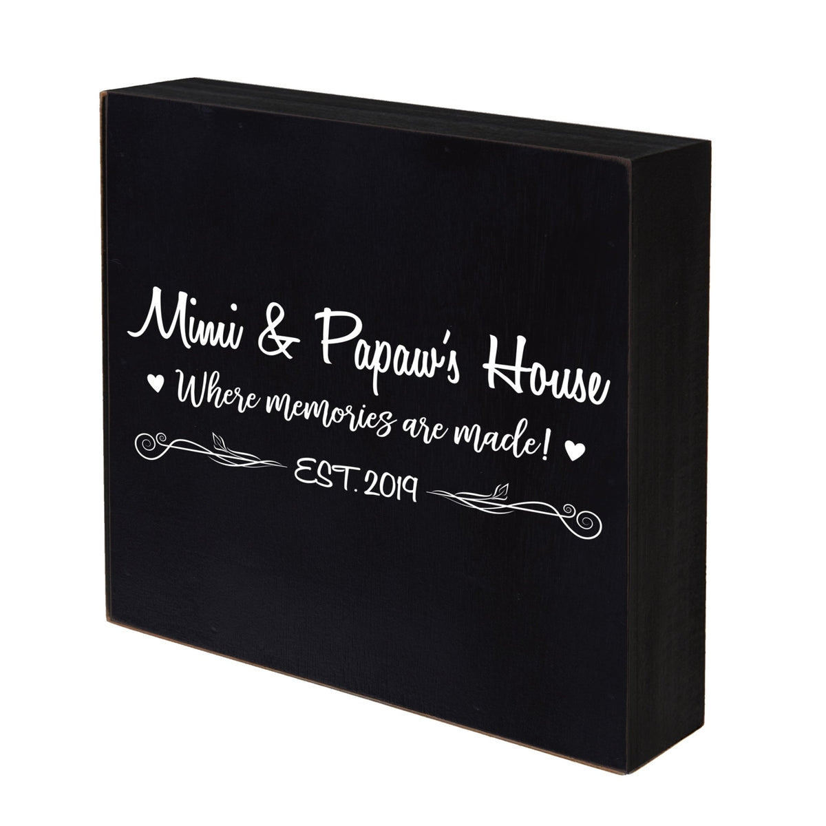 Personalized Grandparent Gifts Black 10&quot;x10&quot; Shadow Box - Memories - LifeSong Milestones