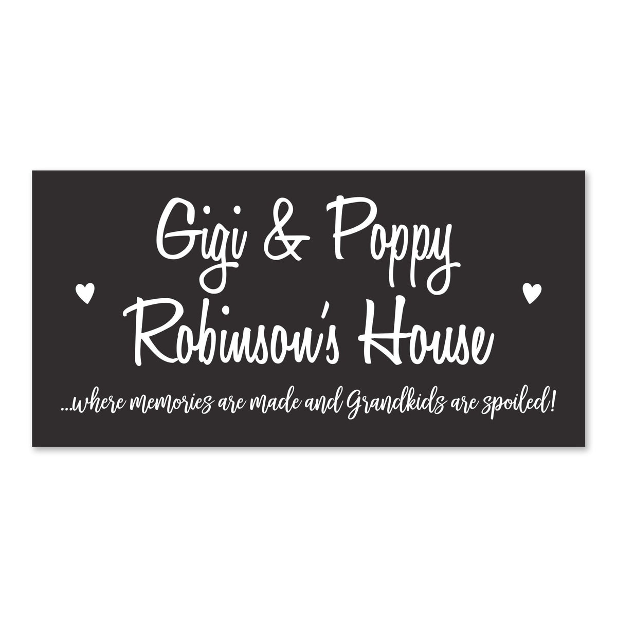 Personalized Grandparents Plaque Memories Name - Gigi &amp; Poppy - LifeSong Milestones