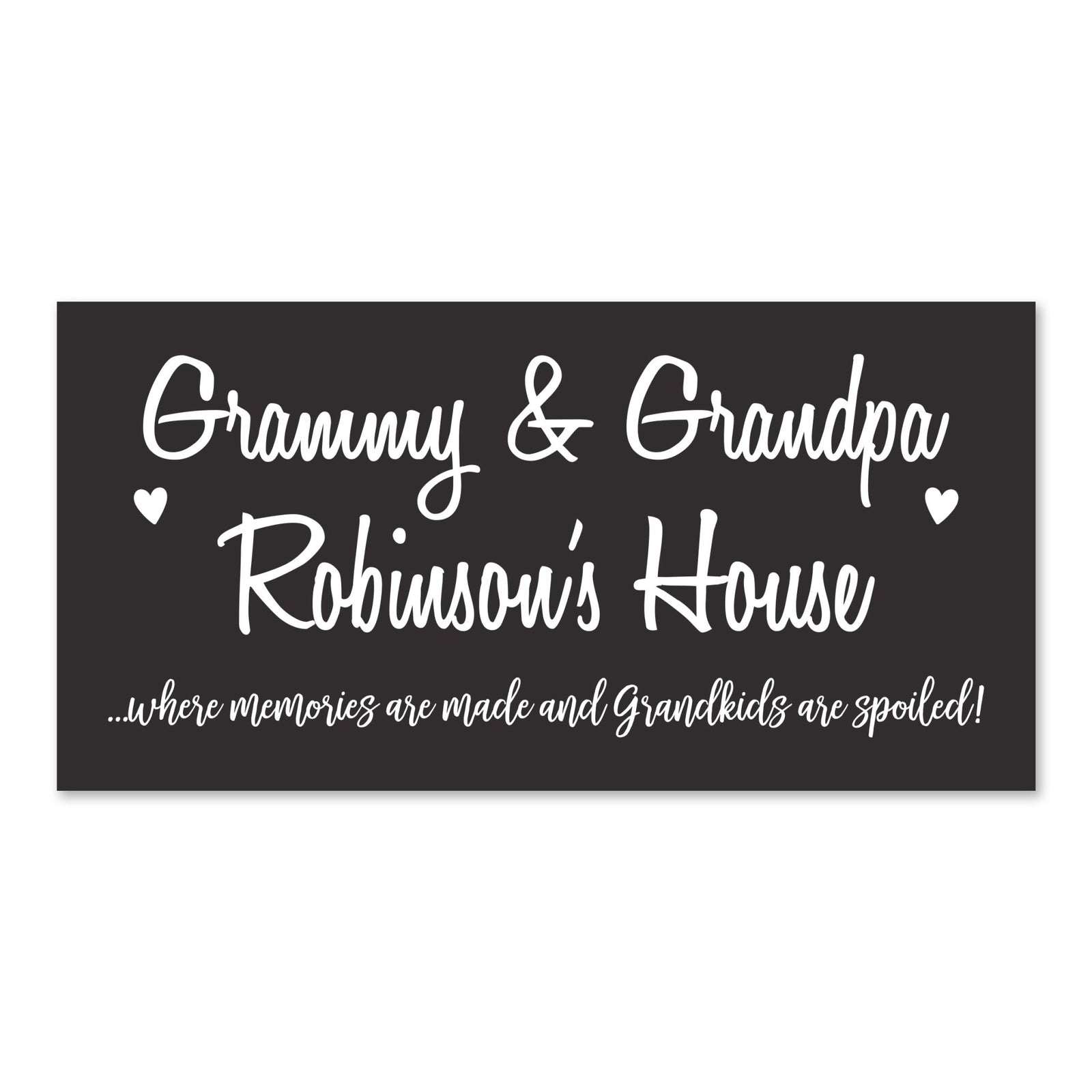 Personalized Grandparents Plaque Memories Name - Grammy & Grandpa - LifeSong Milestones