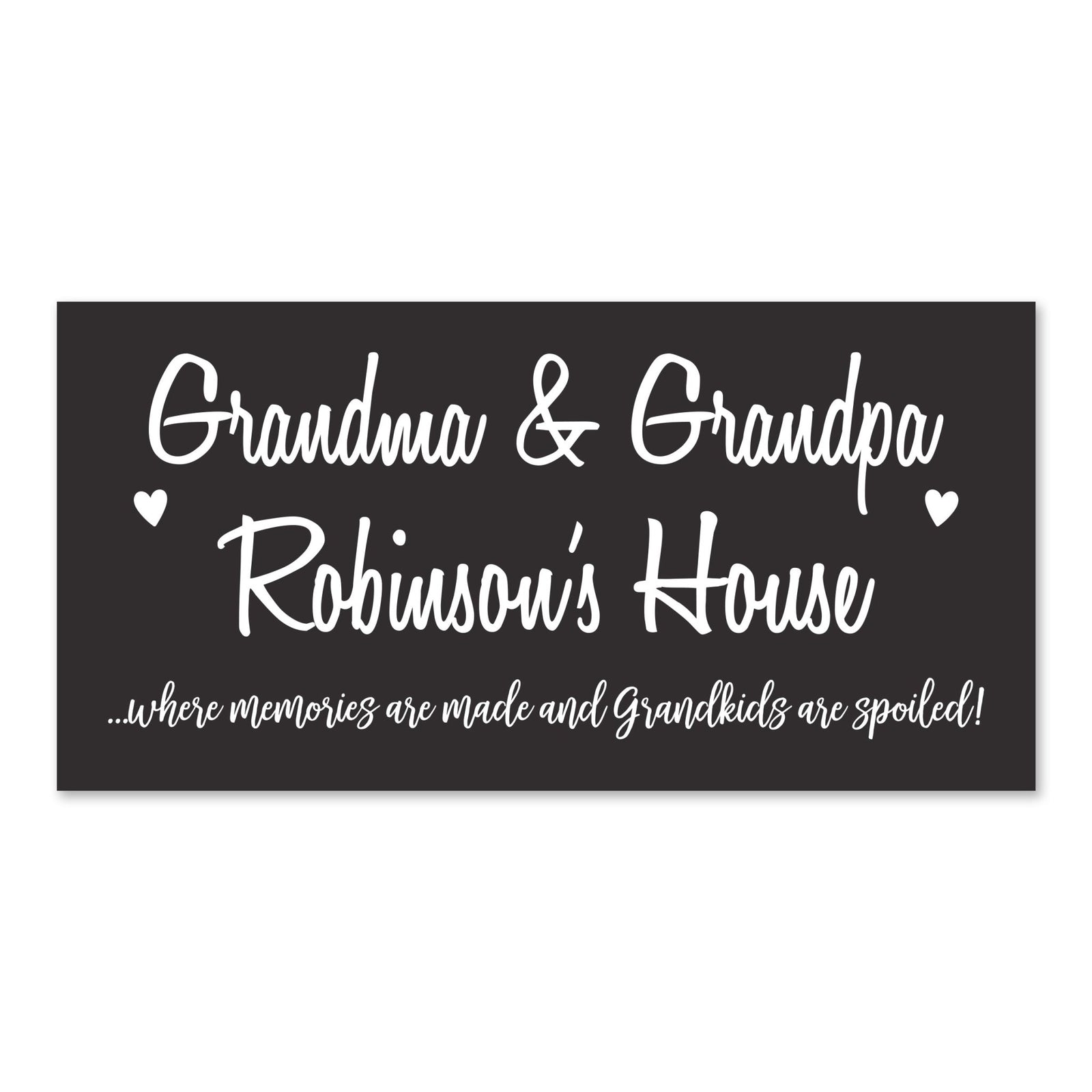Personalized Grandparents Plaque Memories Name - Grandma & Grandpa - LifeSong Milestones