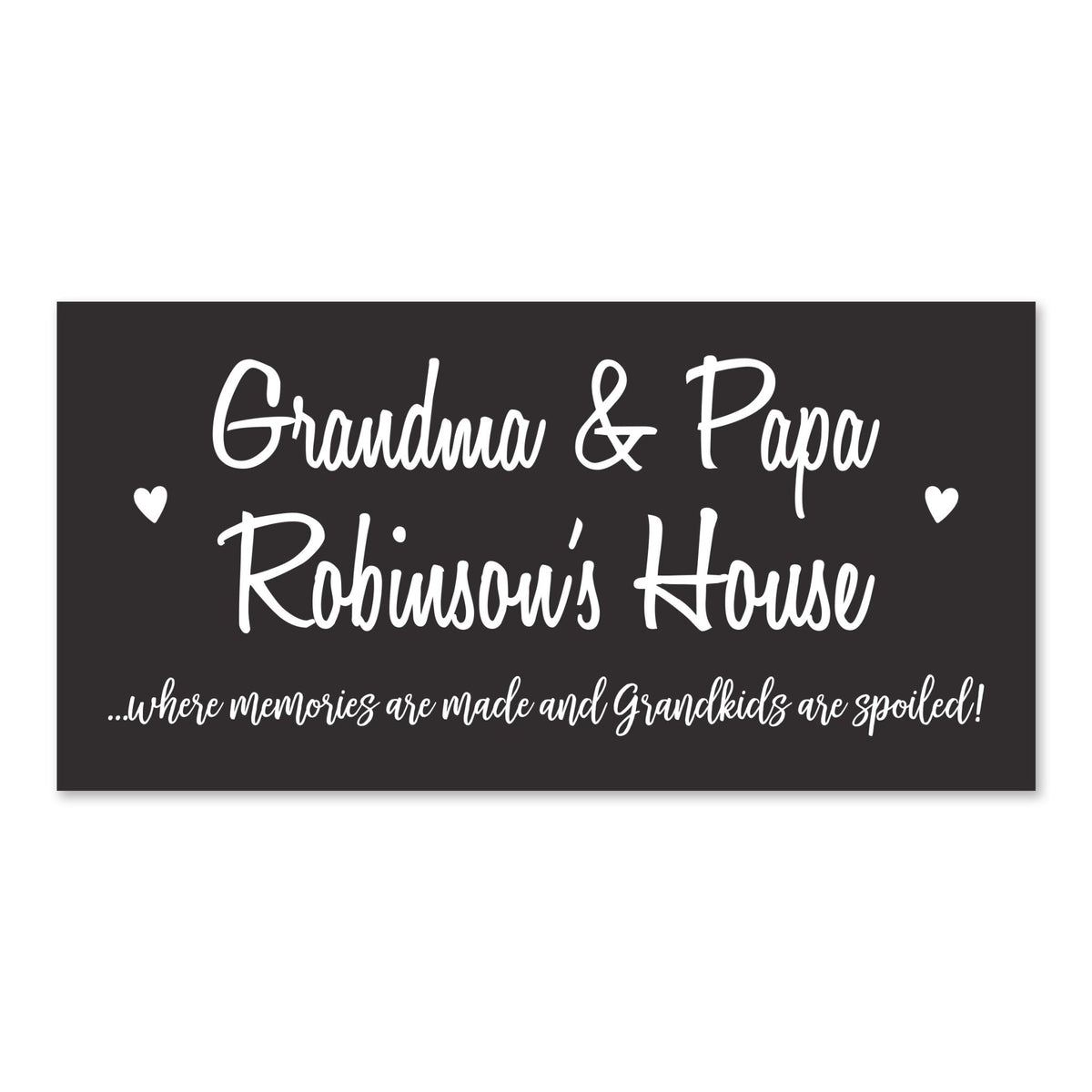 Personalized Grandparents Plaque Memories Name - Grandma &amp; Papa - LifeSong Milestones