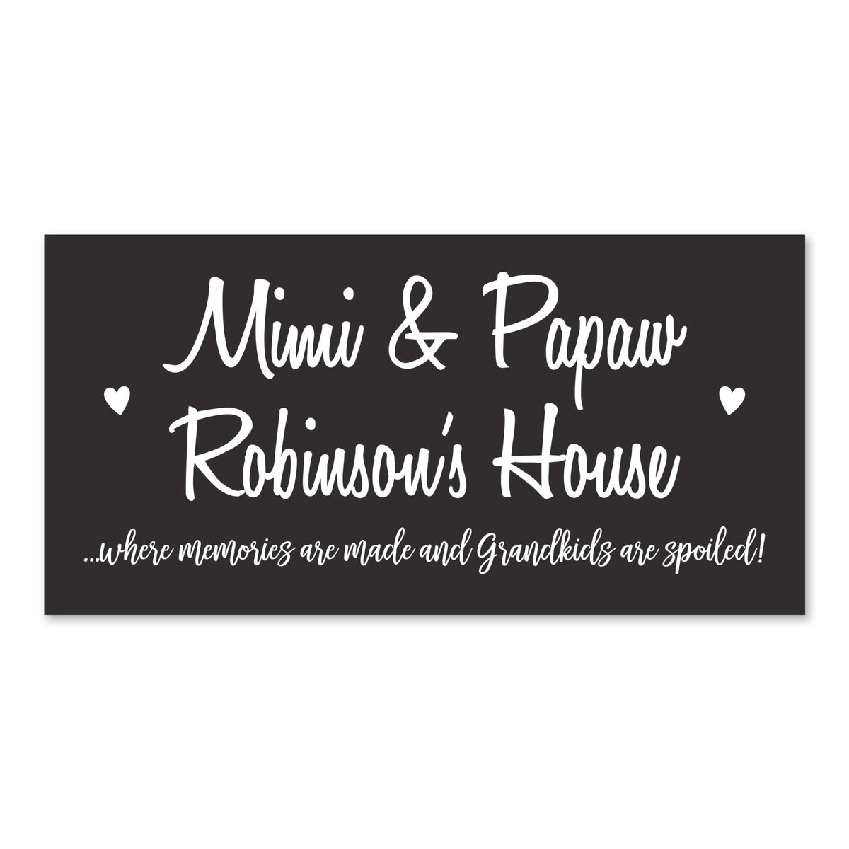 Personalized Grandparents Plaque Memories Name - Mimi &amp; Papaw - LifeSong Milestones