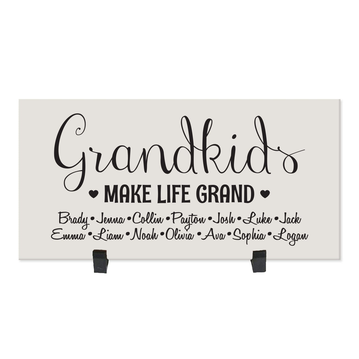 Personalized Grandparents Wall Plaque Make Life Grand - Design 2 - LifeSong Milestones