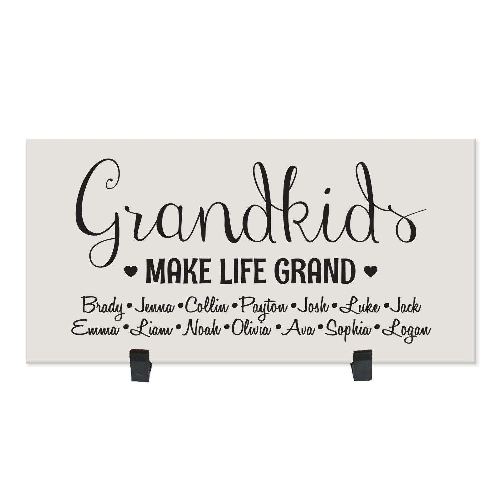 Personalized Grandparents Wall Plaque Make Life Grand - Design 2 - LifeSong Milestones