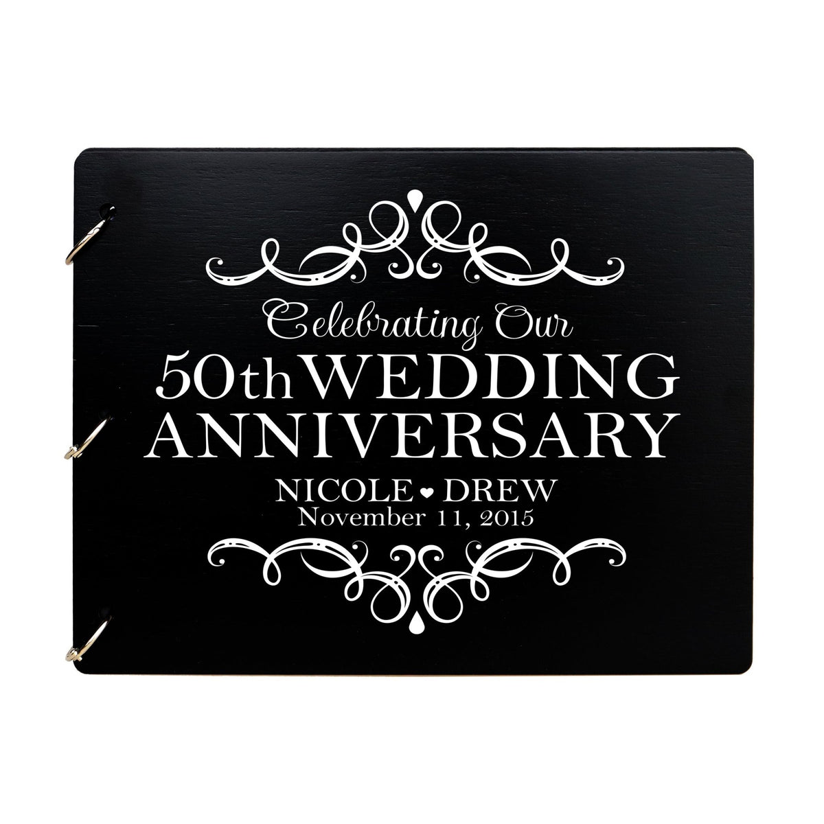 Personalized Guest Book Sign for 50th Wedding Anniversary - Celebrating - LifeSong Milestones