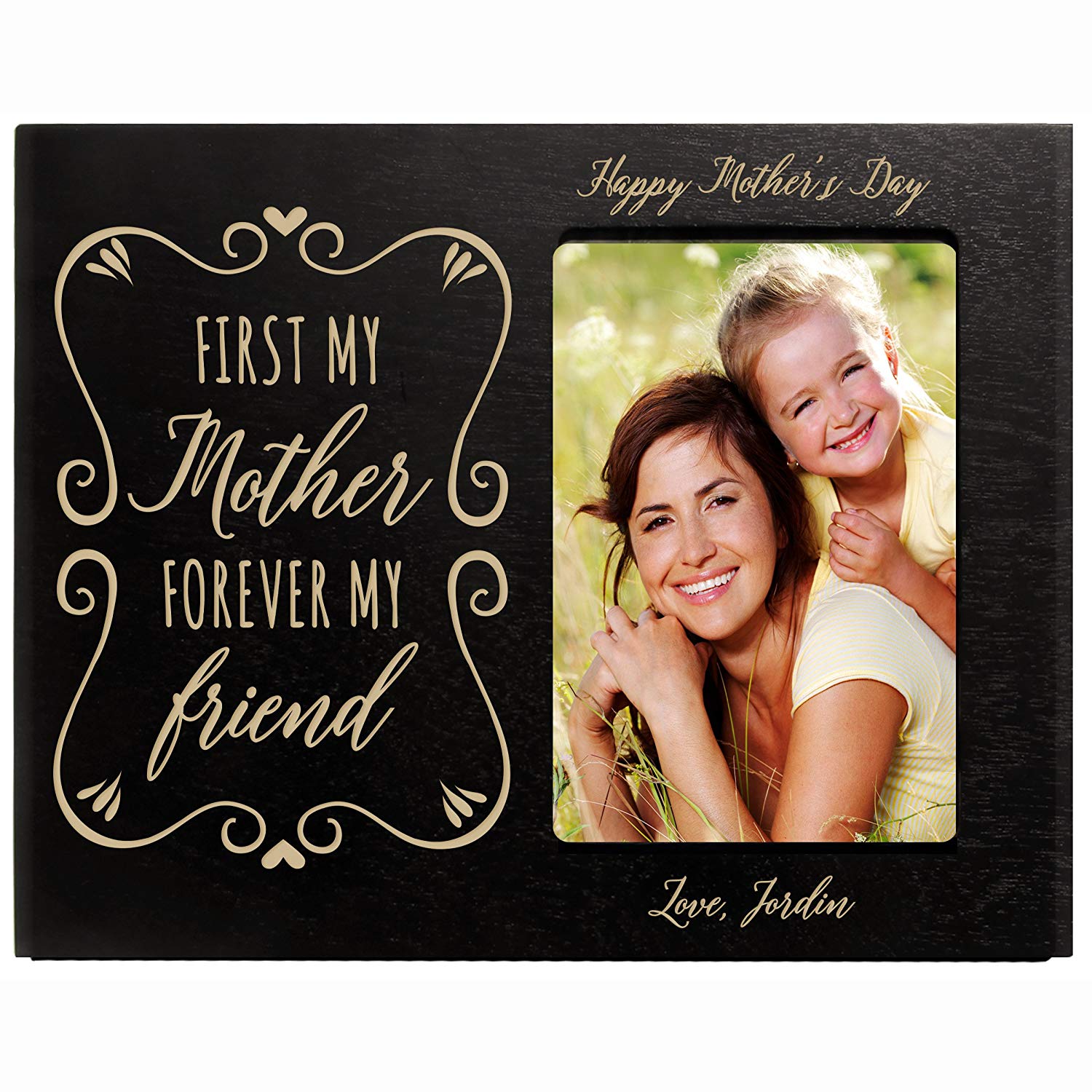 Personalized Happy Mother's Day Photo Frame - First My Mother - LifeSong Milestones