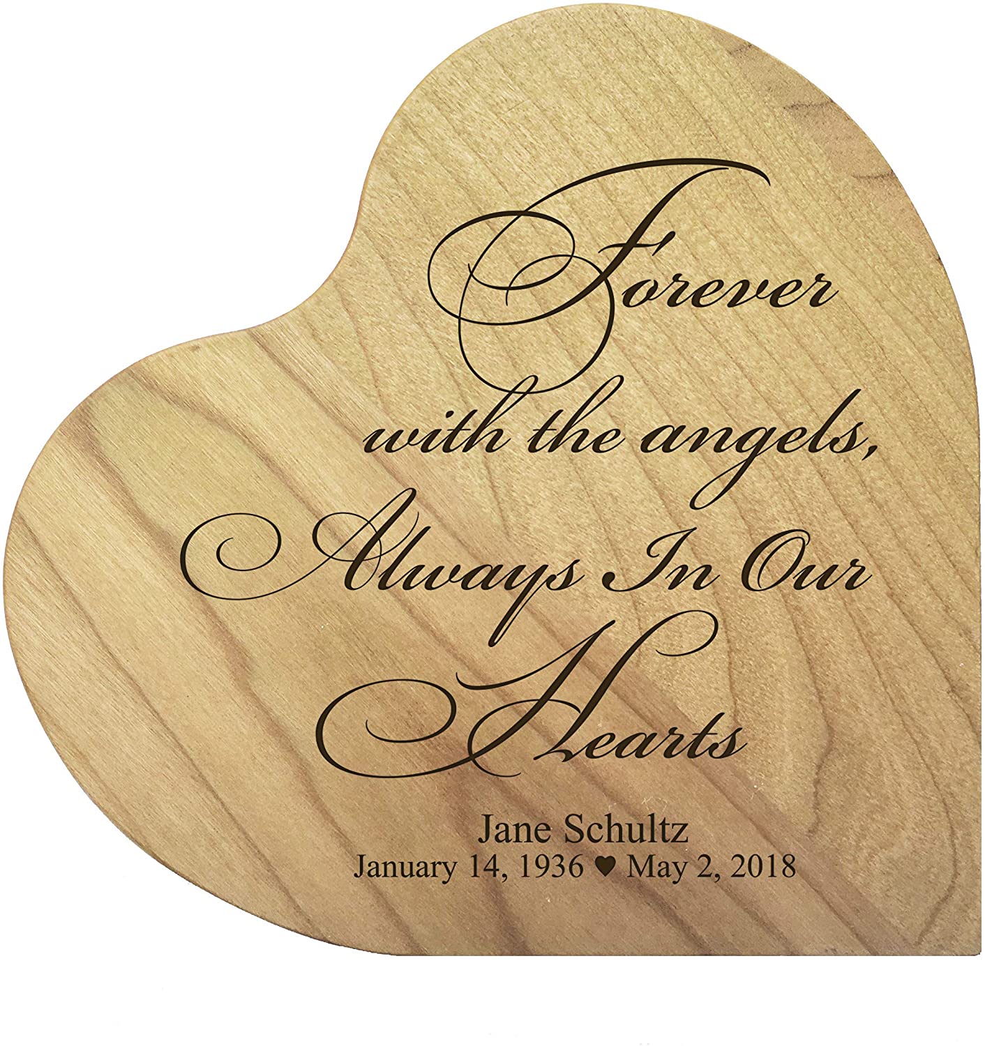 Personalized Heart Block Memorial Sympathy Gift for Loss of Loved One - LifeSong Milestones
